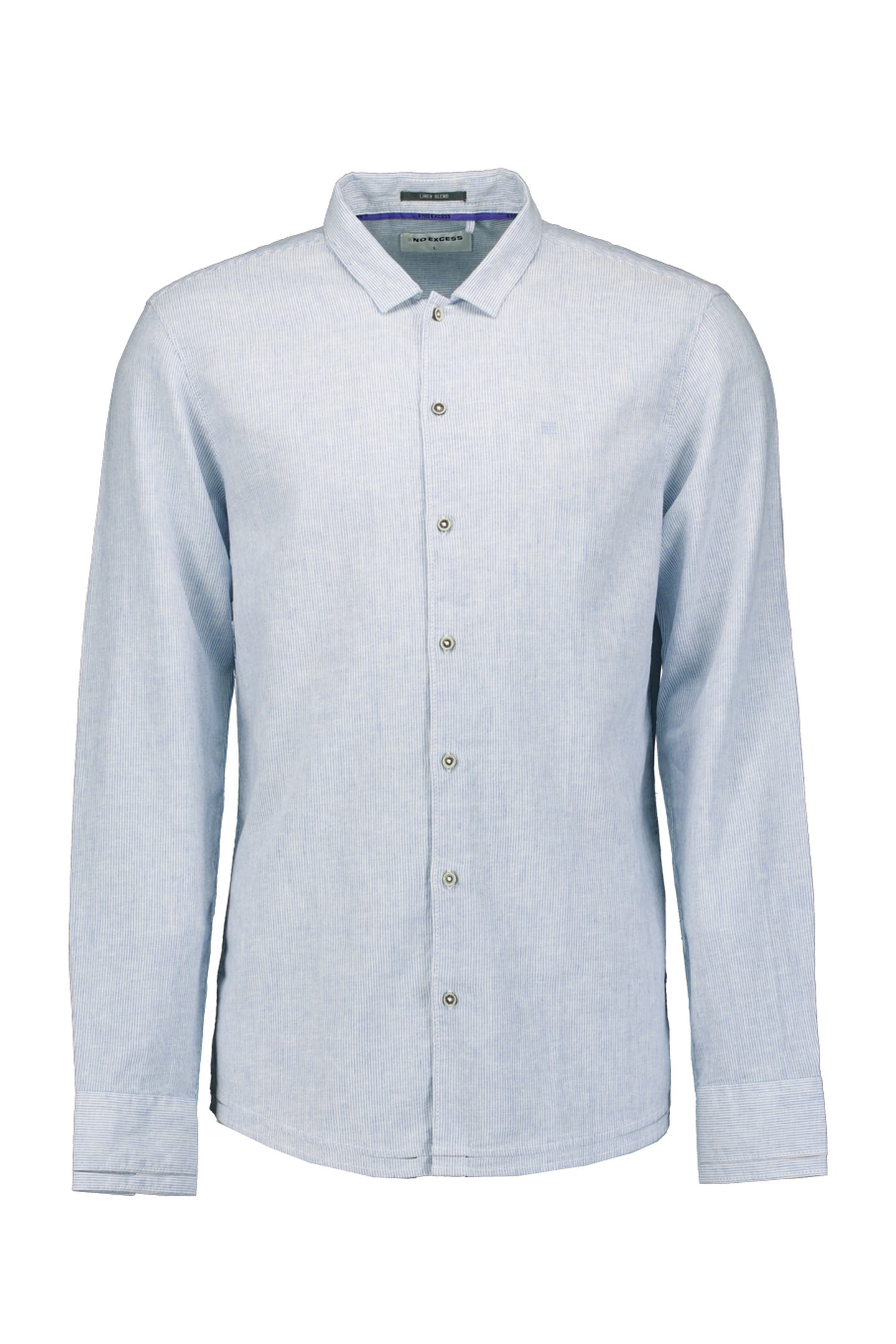 SHIRT STRIPE WITH LINEN BLUE 1