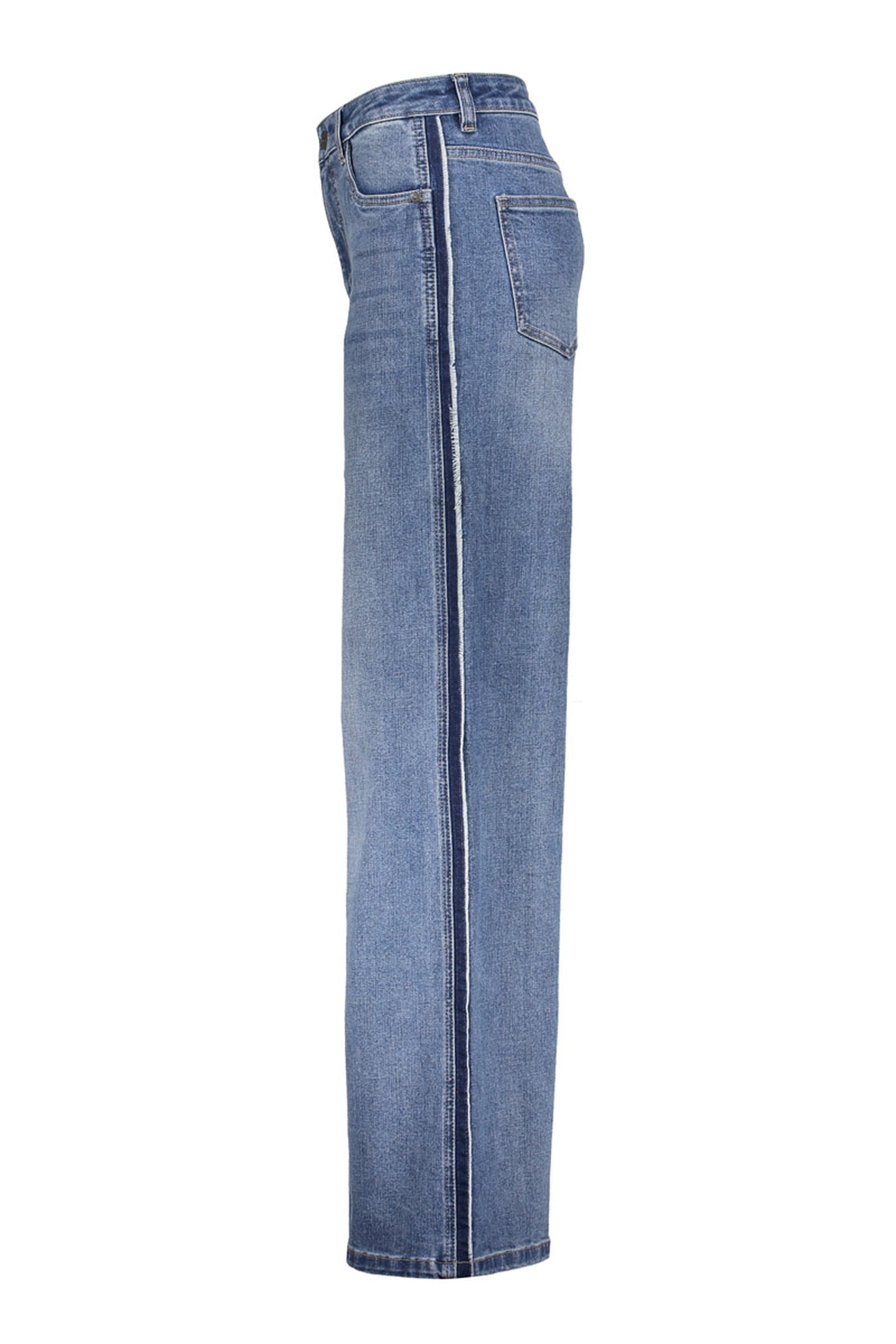 JEANS PIPING INSERTS STONEWASH DENIM 2