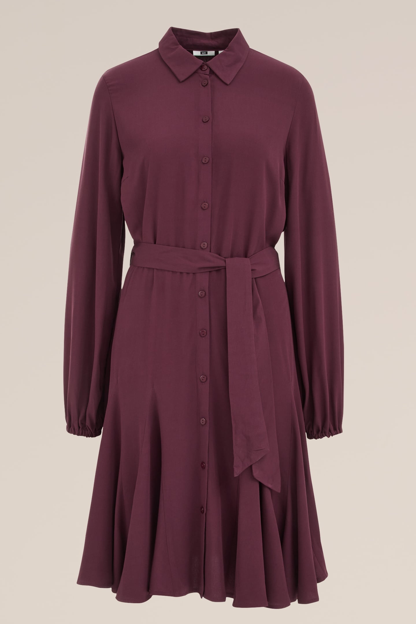 DRESS MID LENGTH AUBERGINE 4