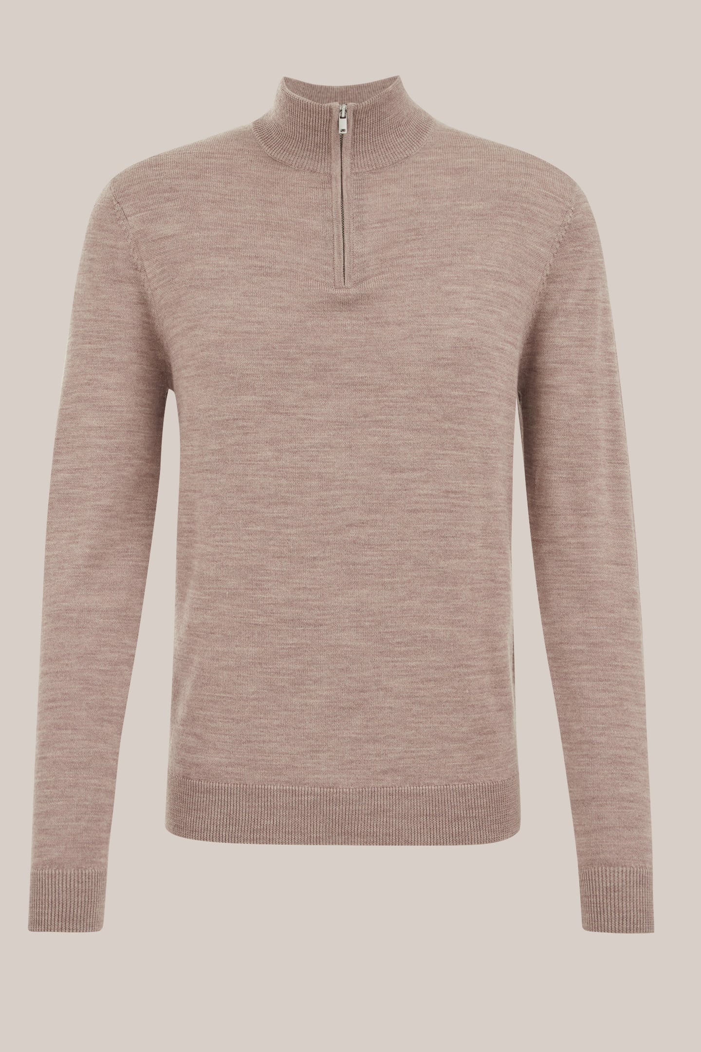 HALFWAY ZIPPER LIGHT BROWN 4