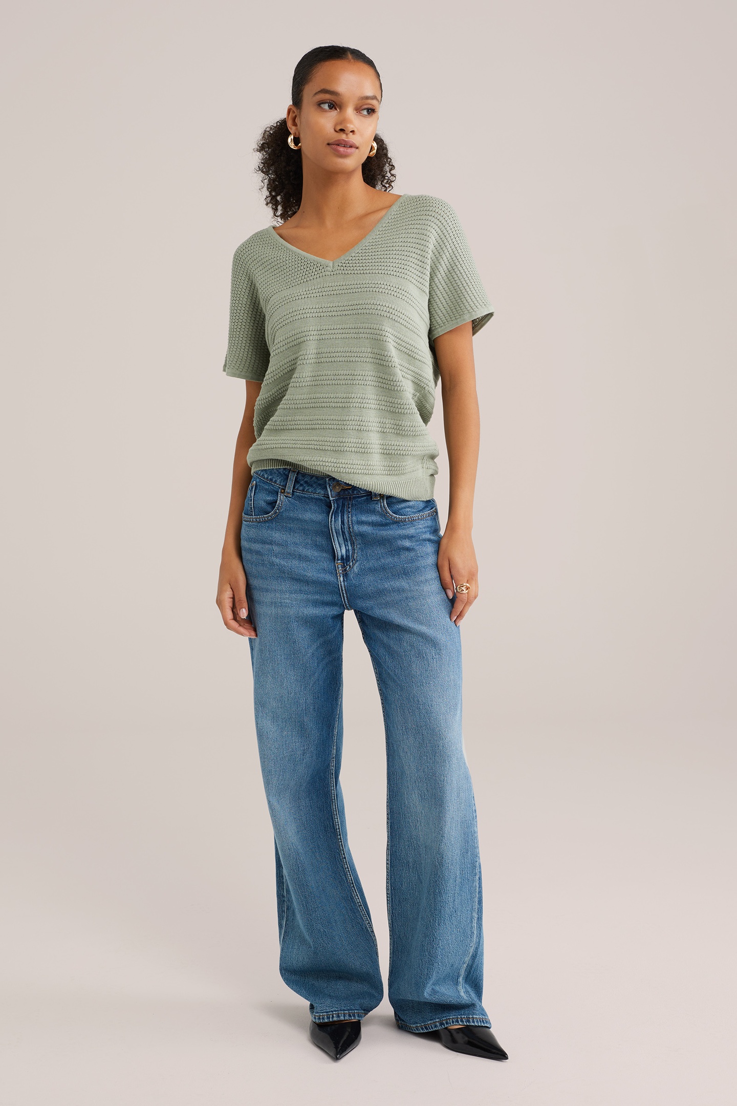 KNITTED PULLOVER LIGHT GREEN 3