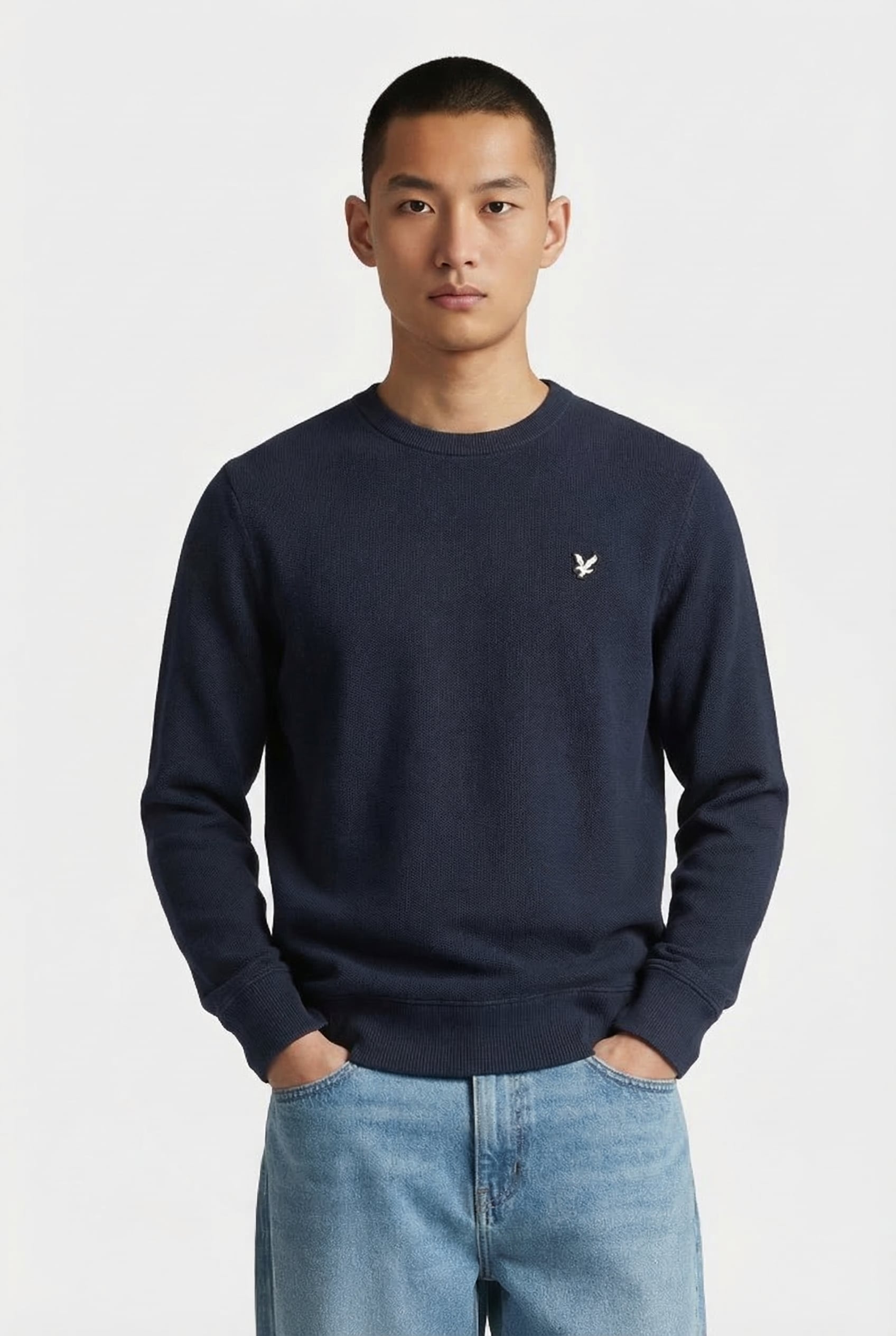 COTTON SWEATSHIRT MIDNIGHT NAVY 1