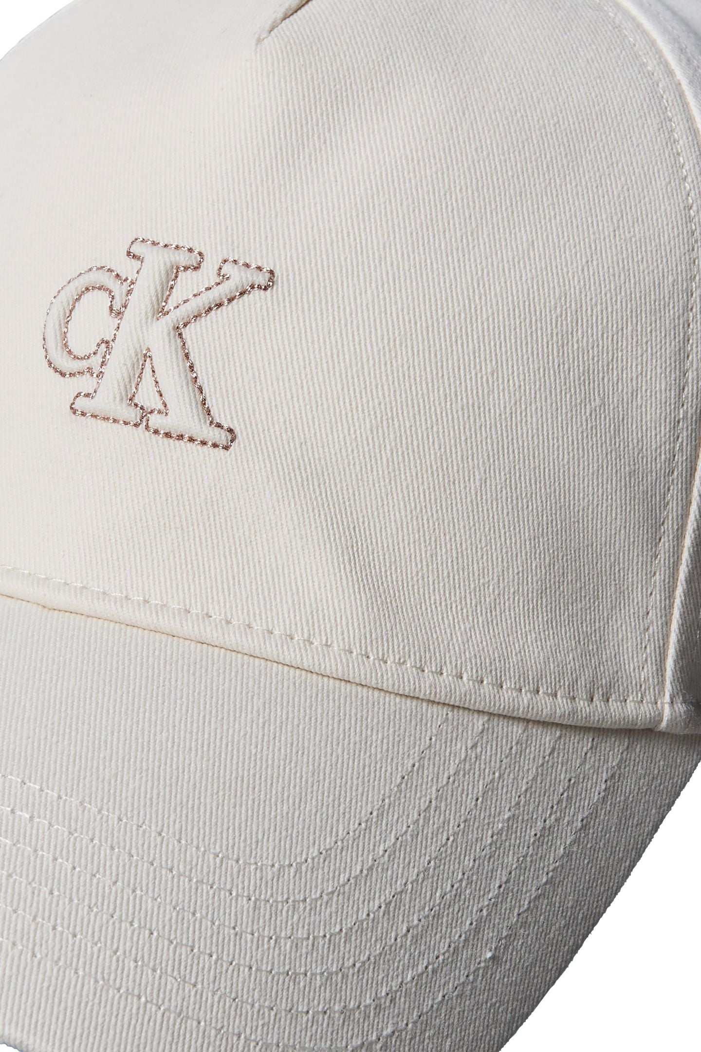 MONOGRAM SHINE EMBROIDERY CAP WHITE GREIGE 3