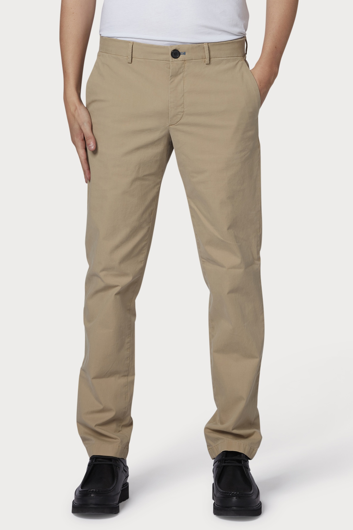 MID FIT CLEAN CHINO LIGHT BEIGE 1