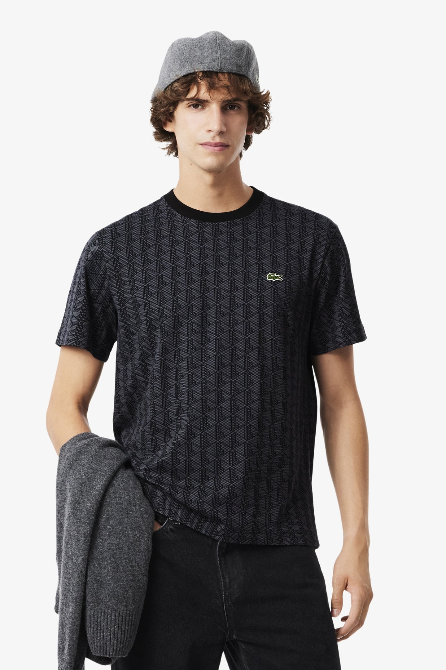 TEE-SHIRT GRAPHITE SOMBRE/BLACK 1