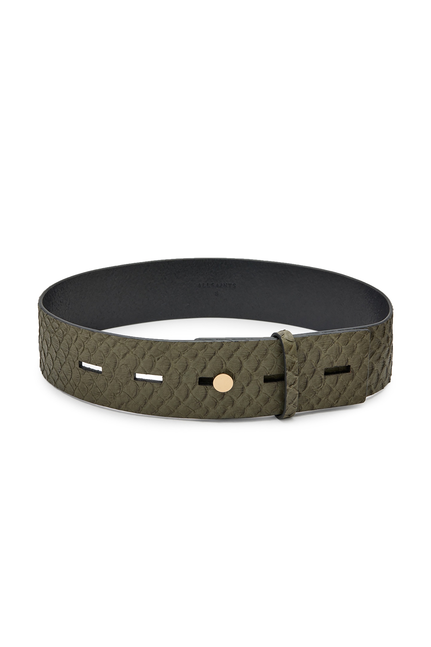 ANANTA STUDDED BELT OLIVE GREEN 3