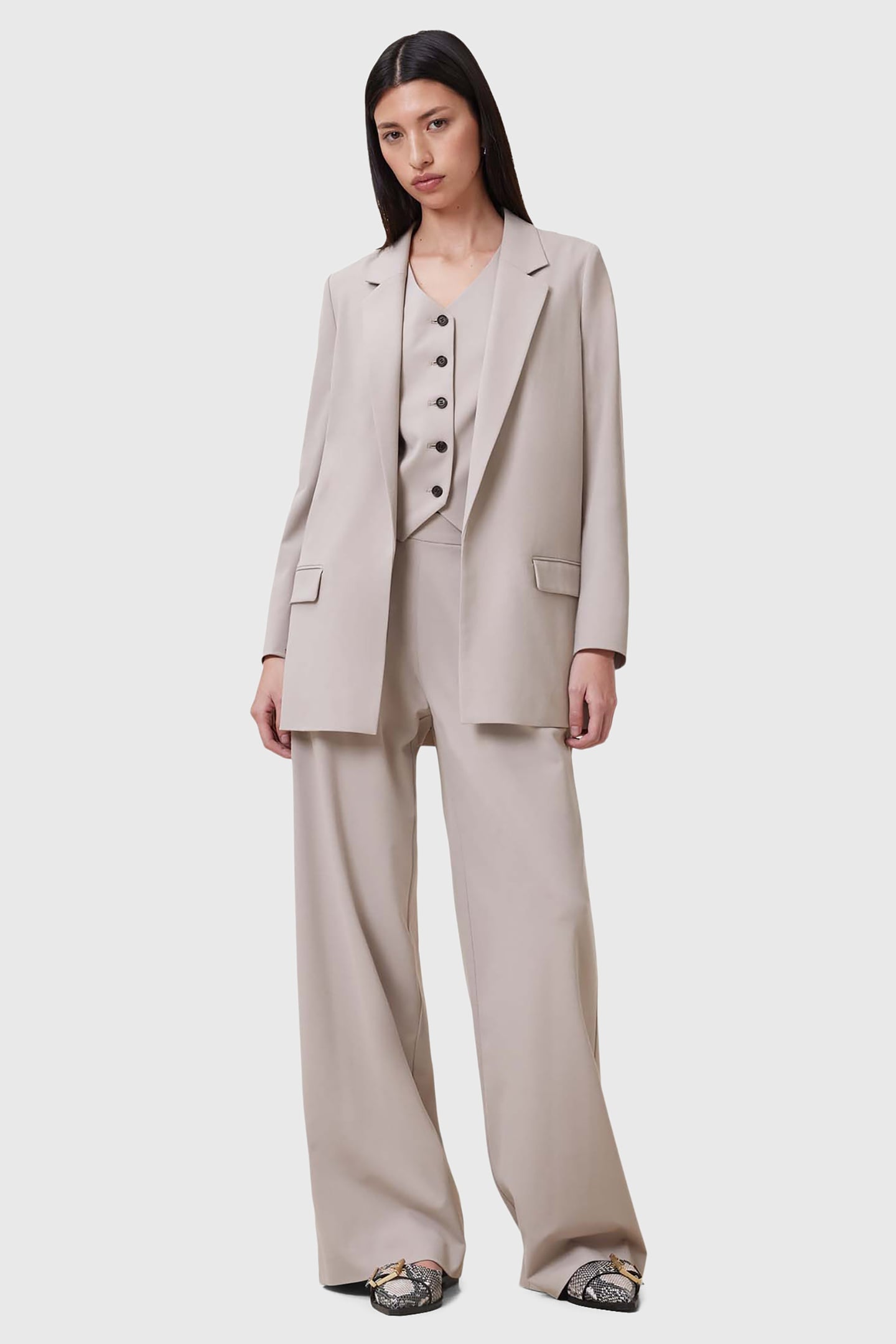 ALEIDA TRI BLAZER GREIGE BROWN 1