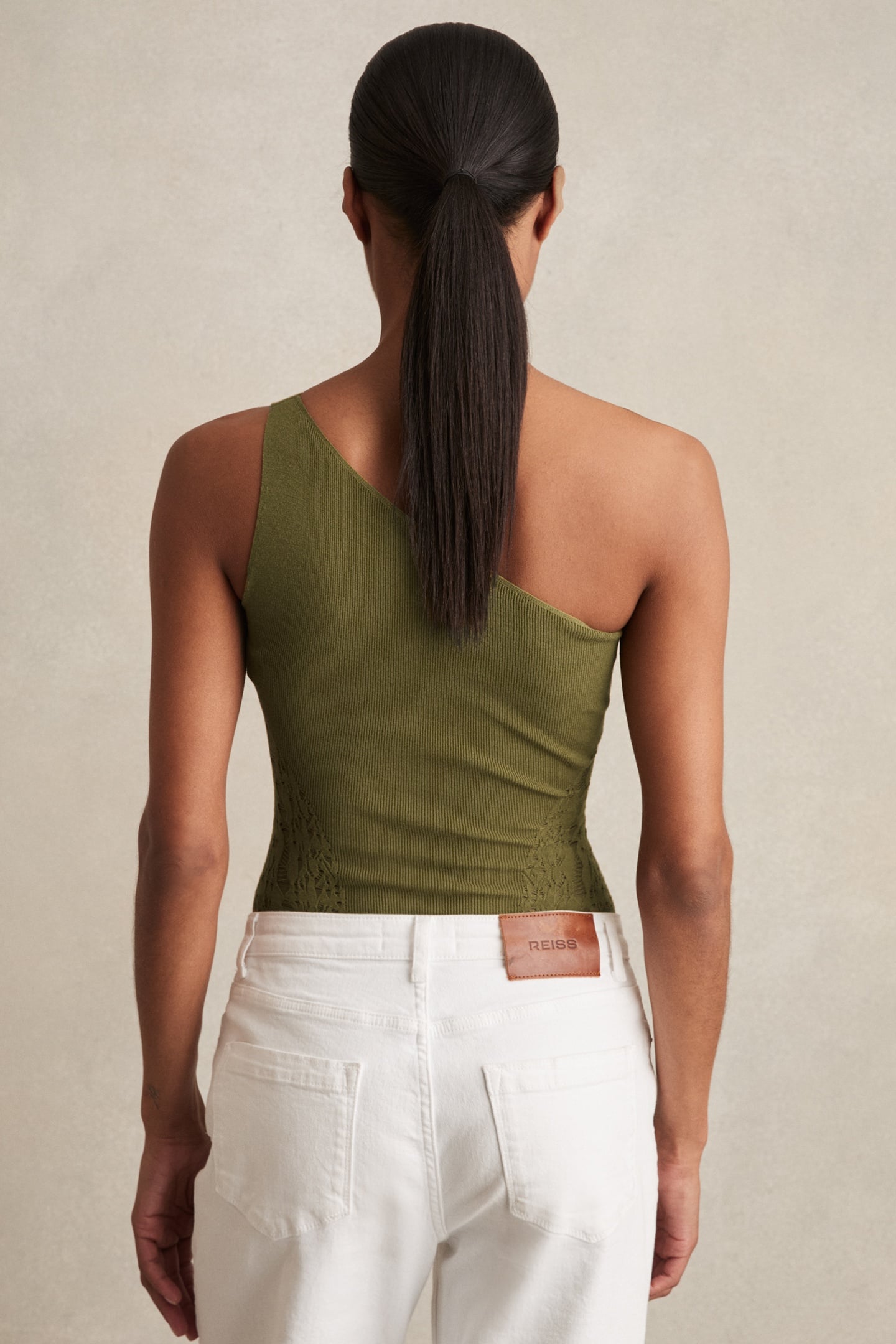 LACE DETAIL BODYSUIT GREEN 2