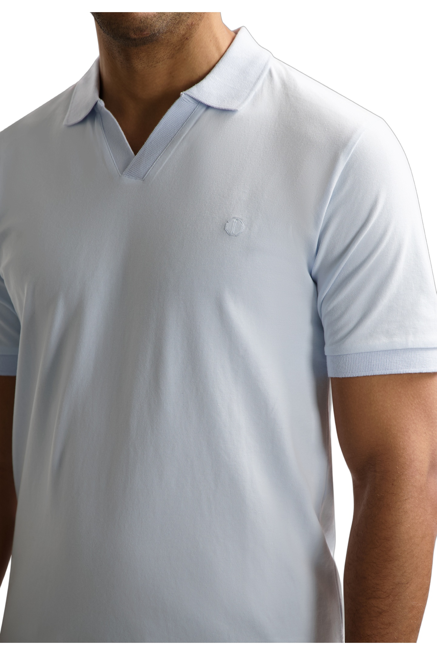 DS-BOWIE V-NECK POLO LT. BLUE 3