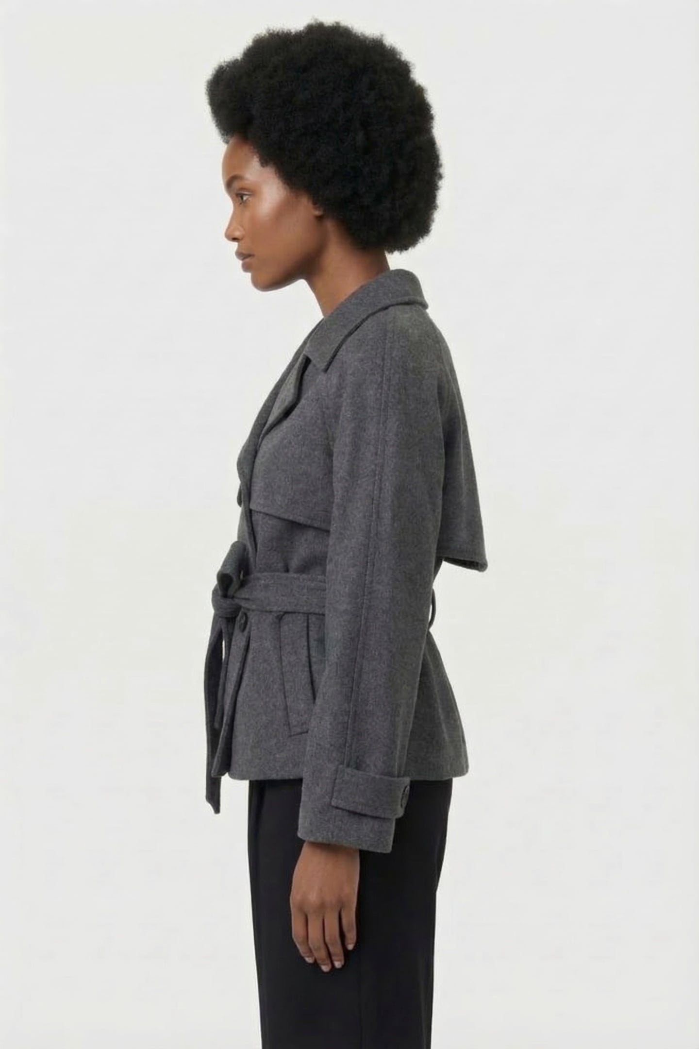 VESPER WOOL JACKET D. GREY MELANGE 3