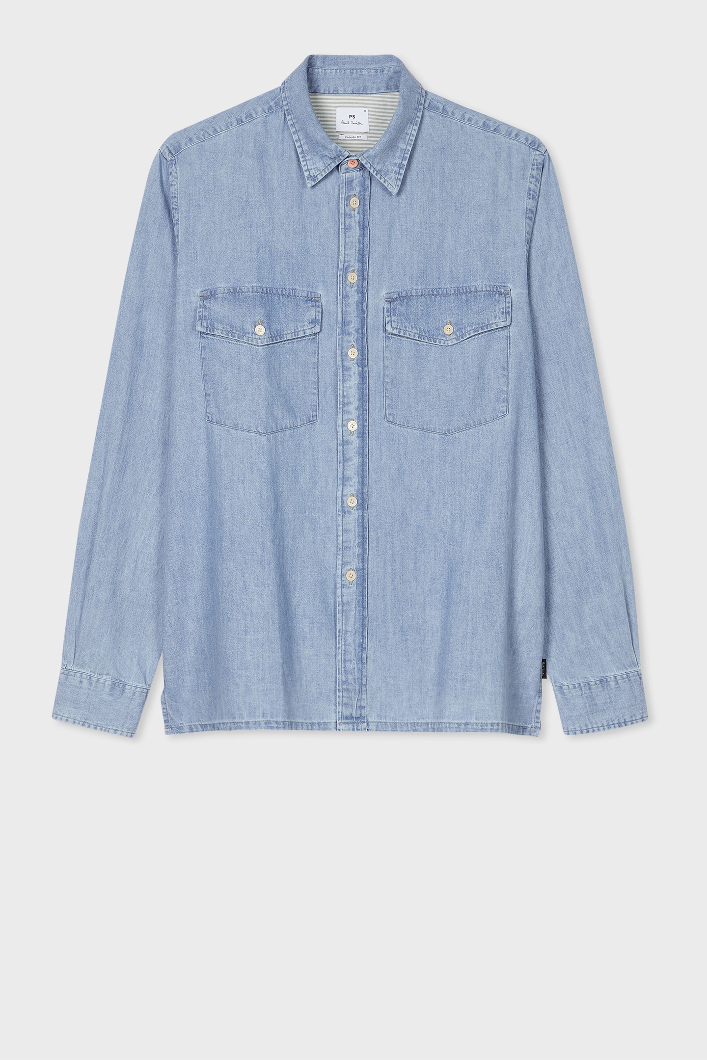 LS CASUAL FIT 2PKT SHIRT LIGHT BASE 4