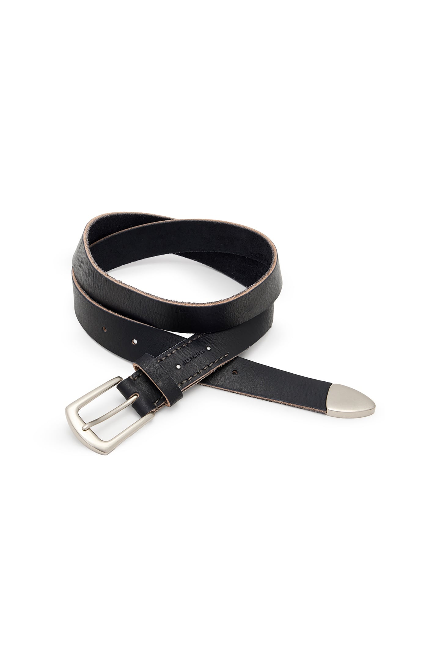 REED BELT BLACK/DULL NICKEL 1