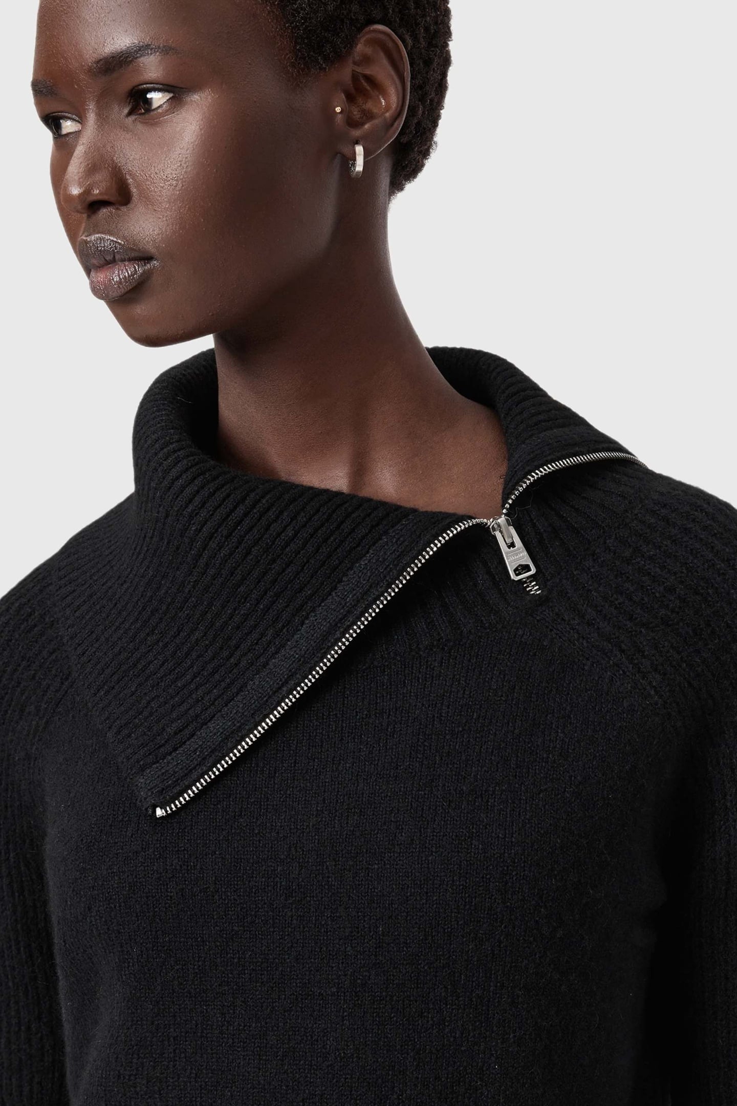 JAX ROLL NECK DRESS BLACK 9