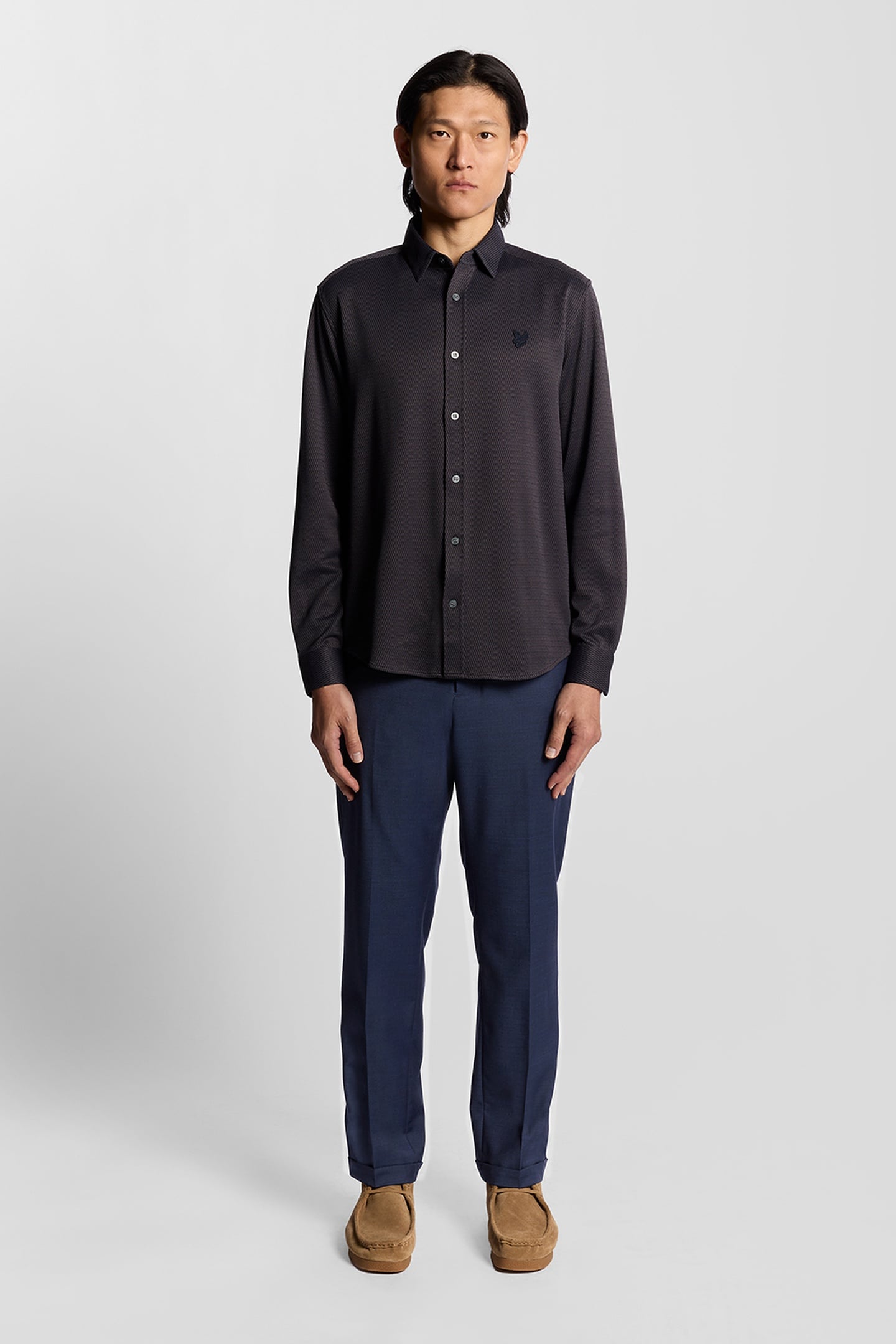 SHARKSKIN TROUSERS CARBON 1