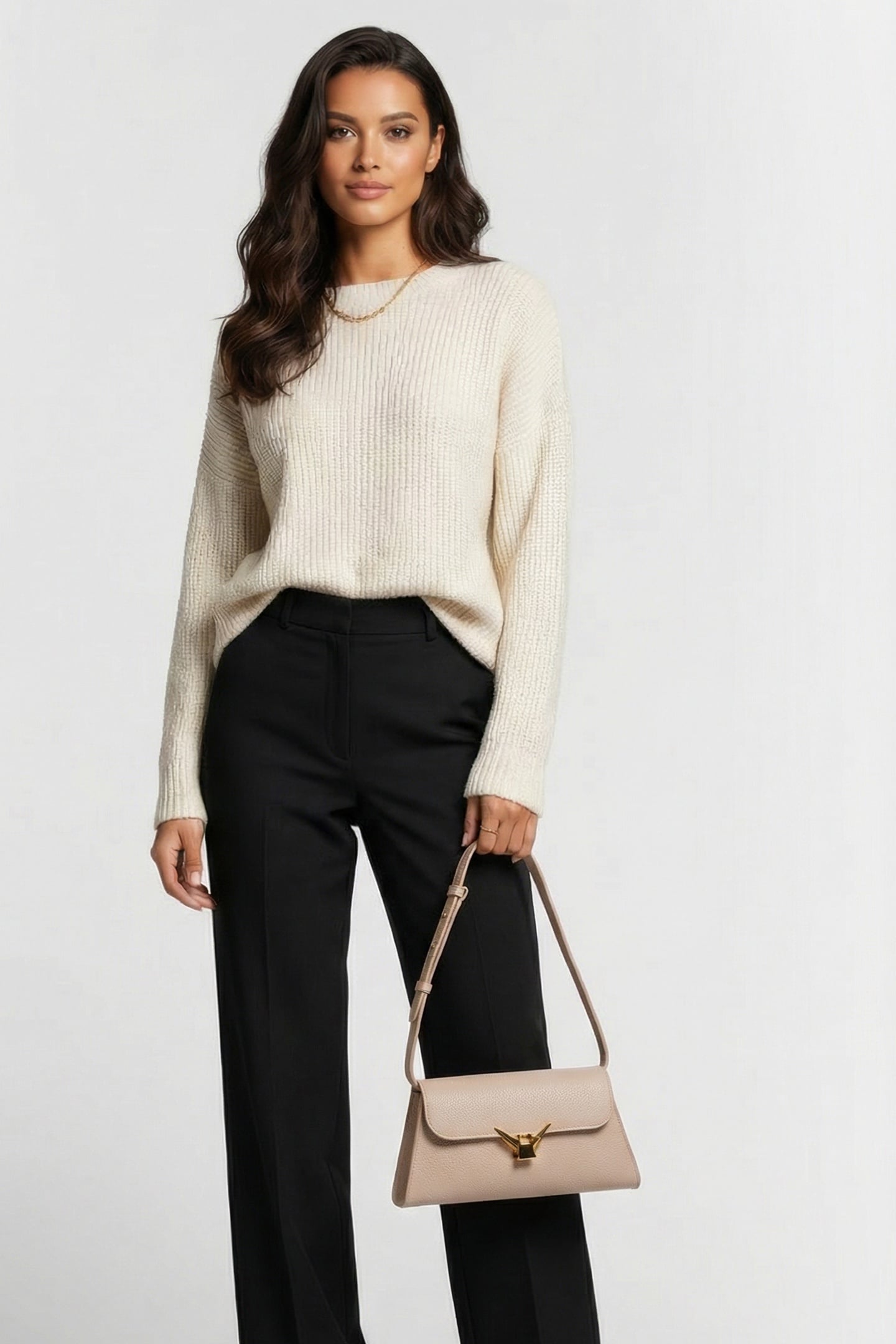 RECTANGLE SHOULDER BAG IN PINK 1