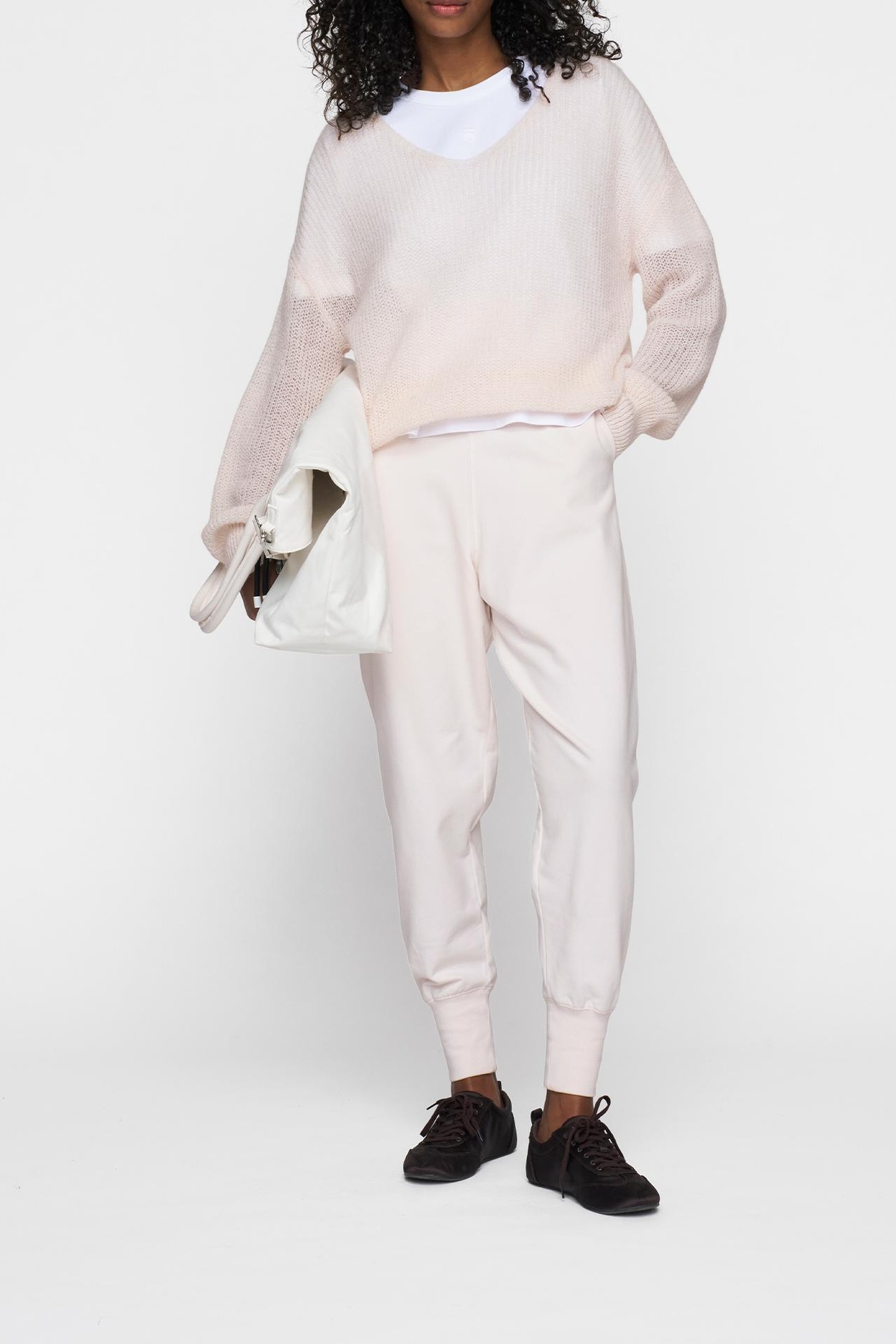DEEP NECK KNIT SWEATER MARSHMALLOW 3