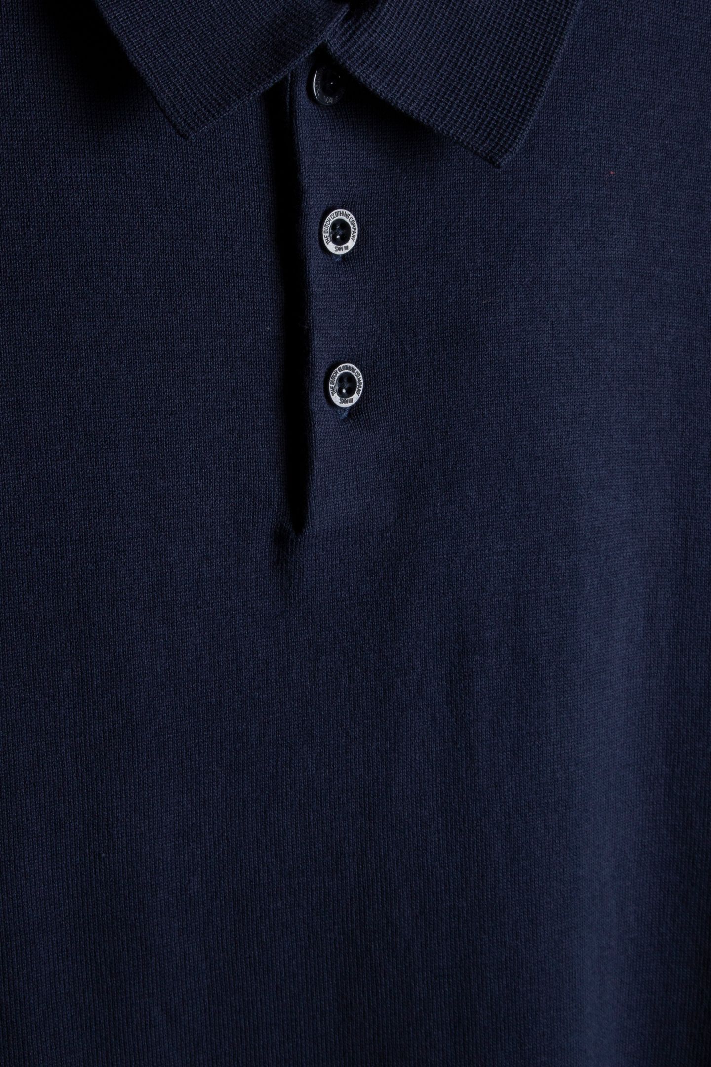 PULLOVER SHORT SLEEVE POLO BUTTON SOLID DEEP BLUE 6
