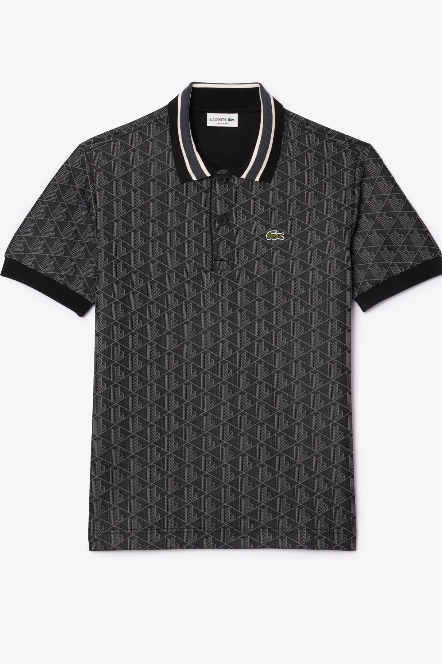 SHORT SLEEVE POLO BLACK/GRAPHITE 4