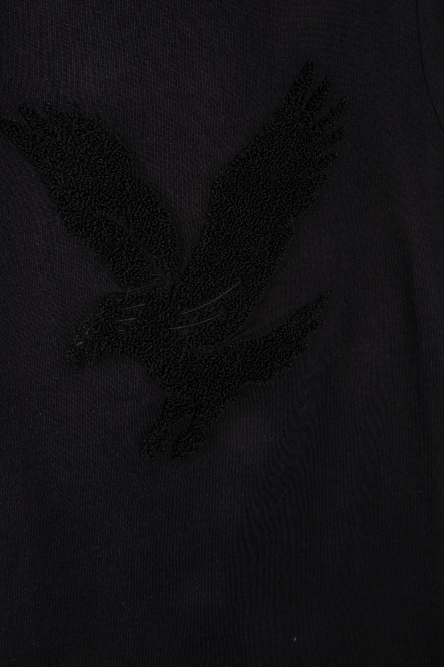 TOWELLING EAGLE T-SHIRT JET BLACK 4
