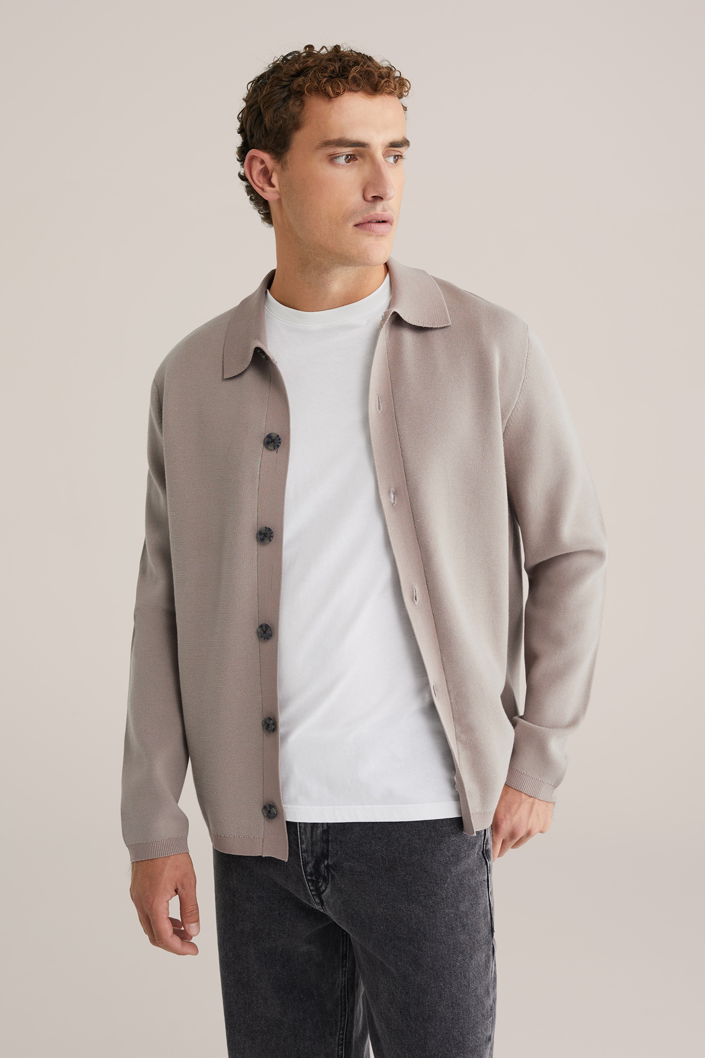 We Fashion Cardigan Grey Maat: XL | Cardigans Outlet | Heren | Grijs