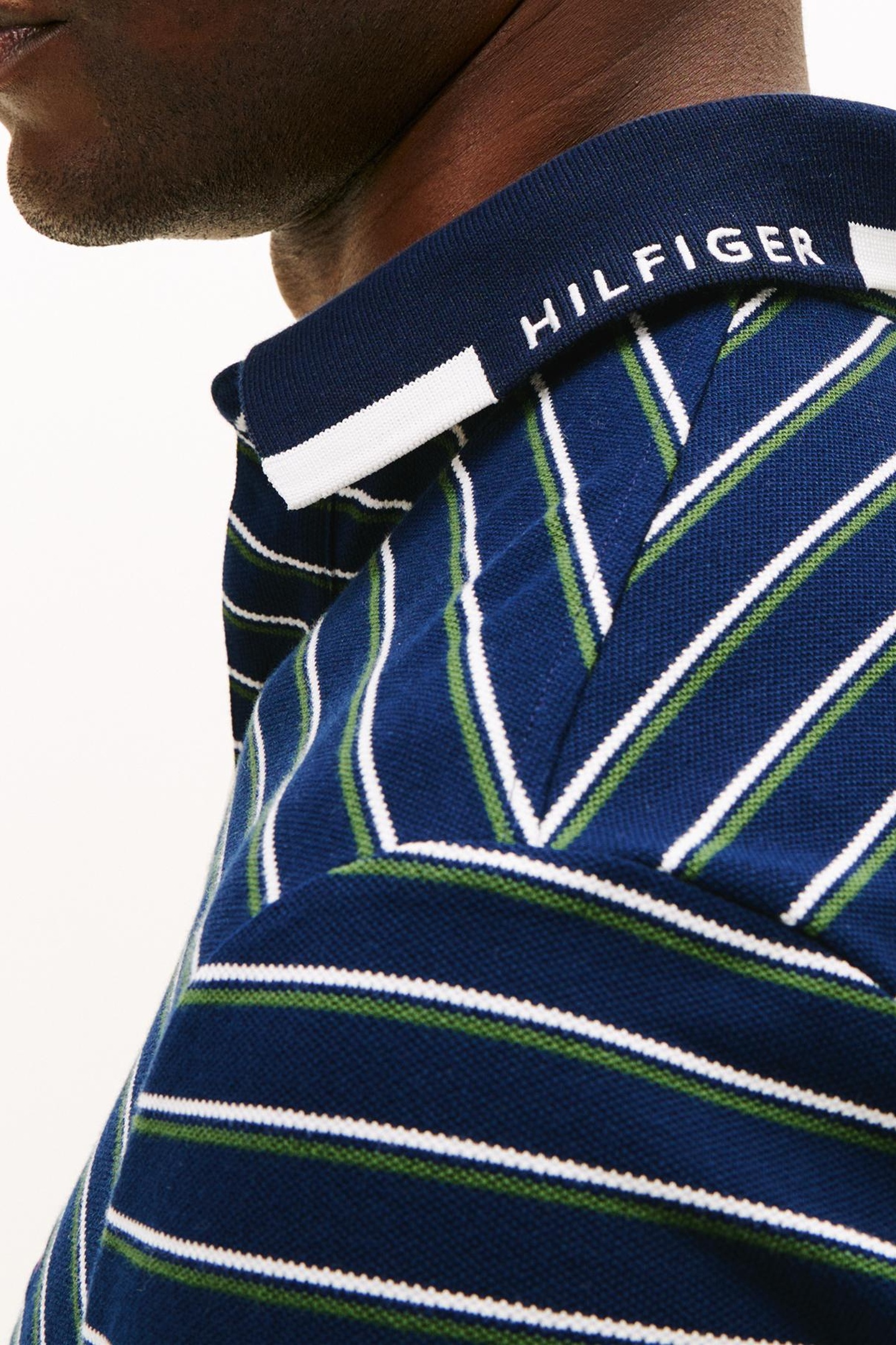 PIQUE GRAFIC COLLAR POLO DARK NIGHT NAVY/ARTIC SPRUCE 3