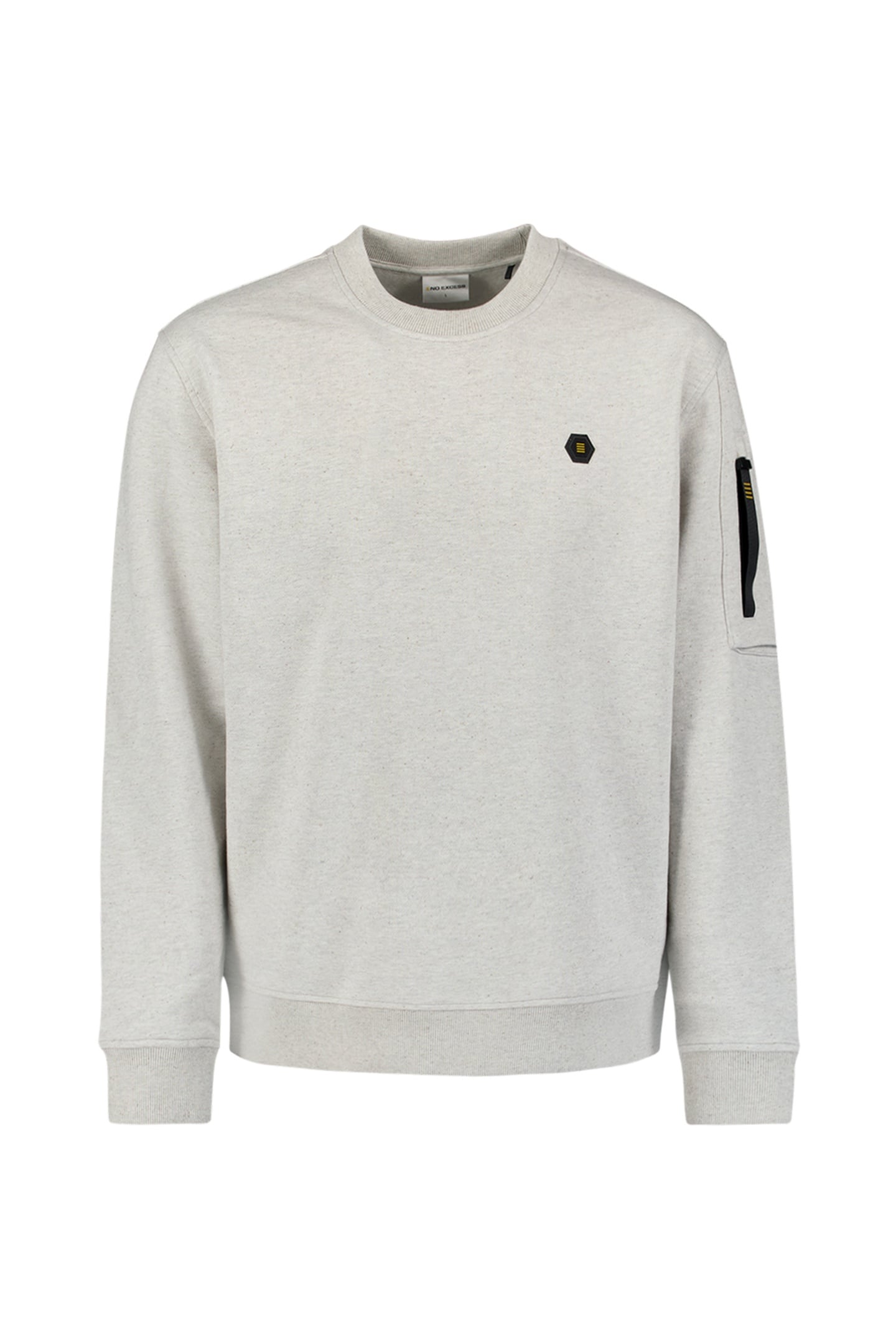 SWEATER CREWNECK MELANGE CHALK 6