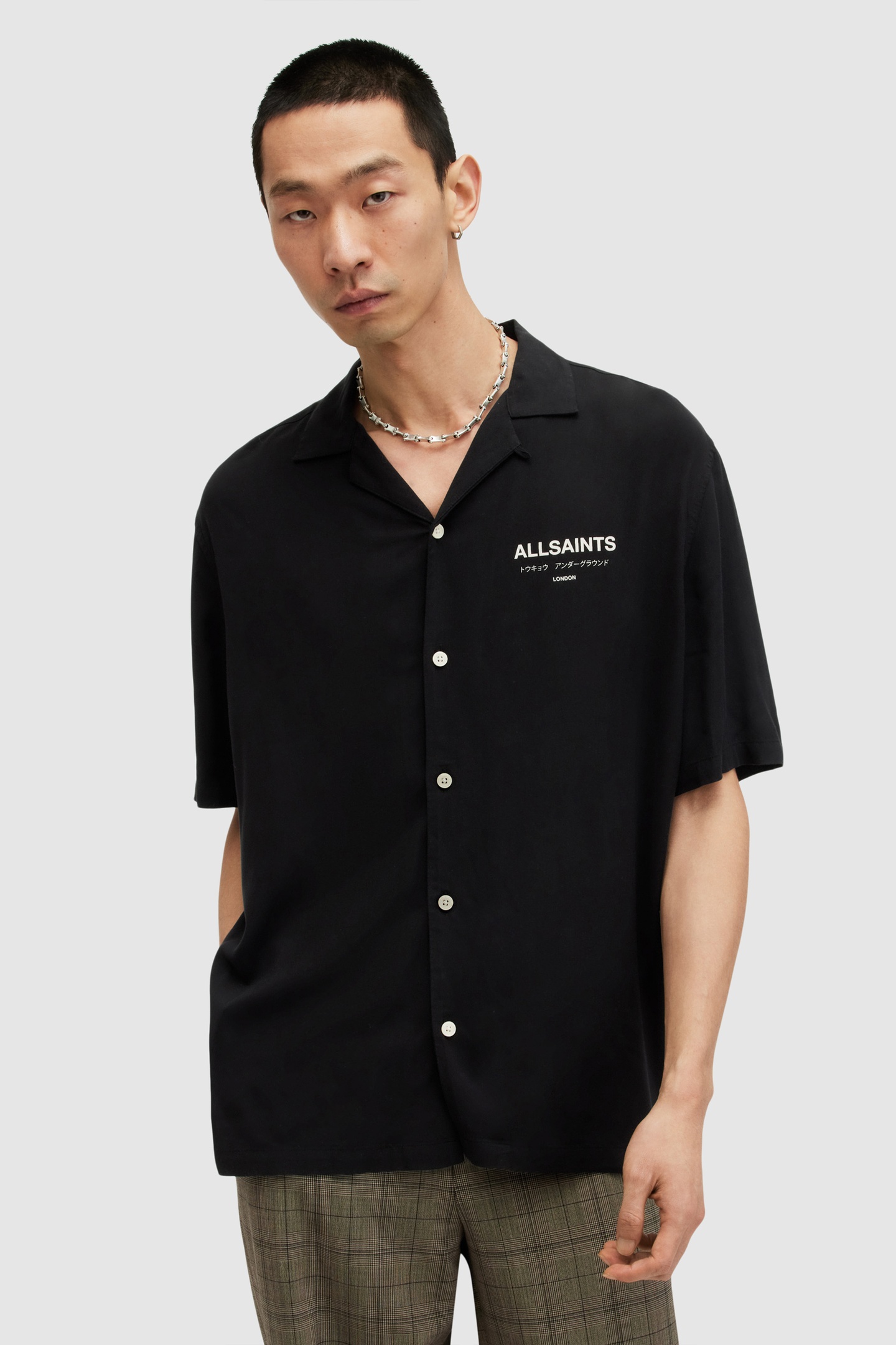 UNDERGROUND SS SHIRT JET BLACK/ECRU 2
