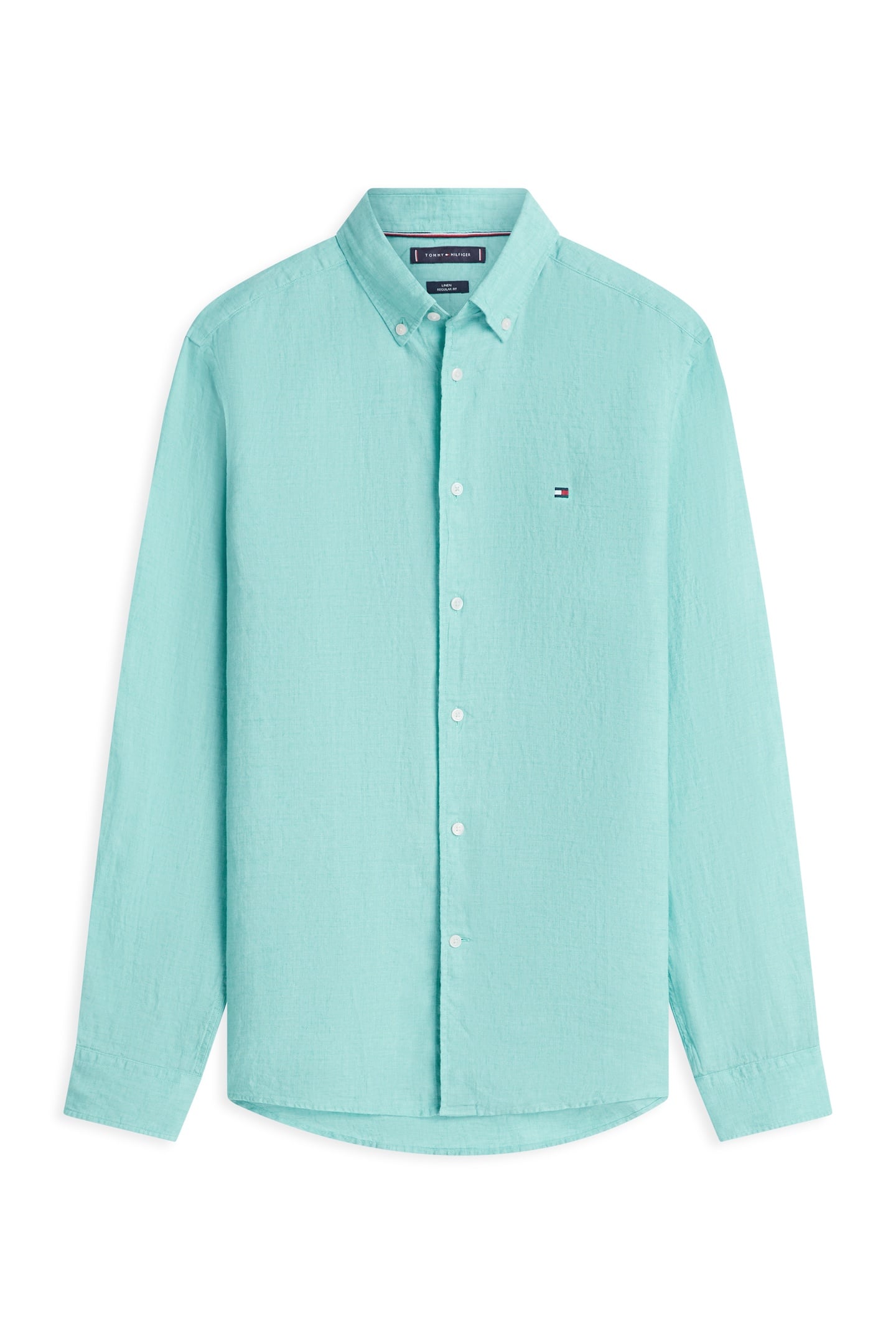 PIGMENT DYED LINEN SHIRT ARCTIC AQUA 4