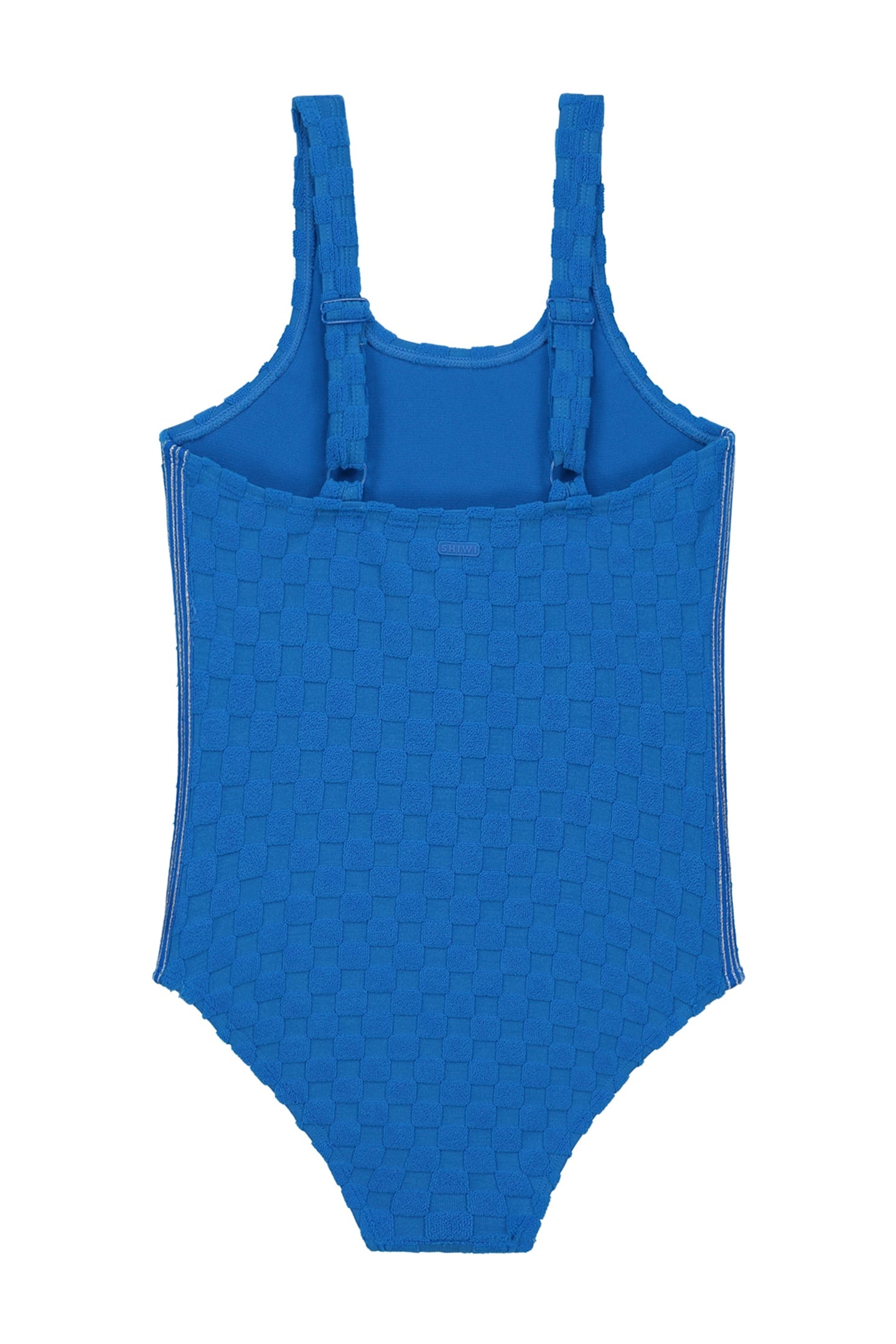 GIRLS RUBIN SWIMSUIT CHECK STRUCTURE ELECTRIC BLUE CHECK 2