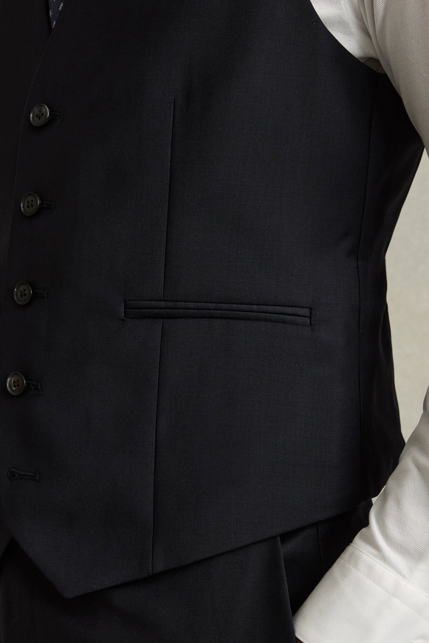 PLAIN WEAVE WAISTCOAT NAVY 5