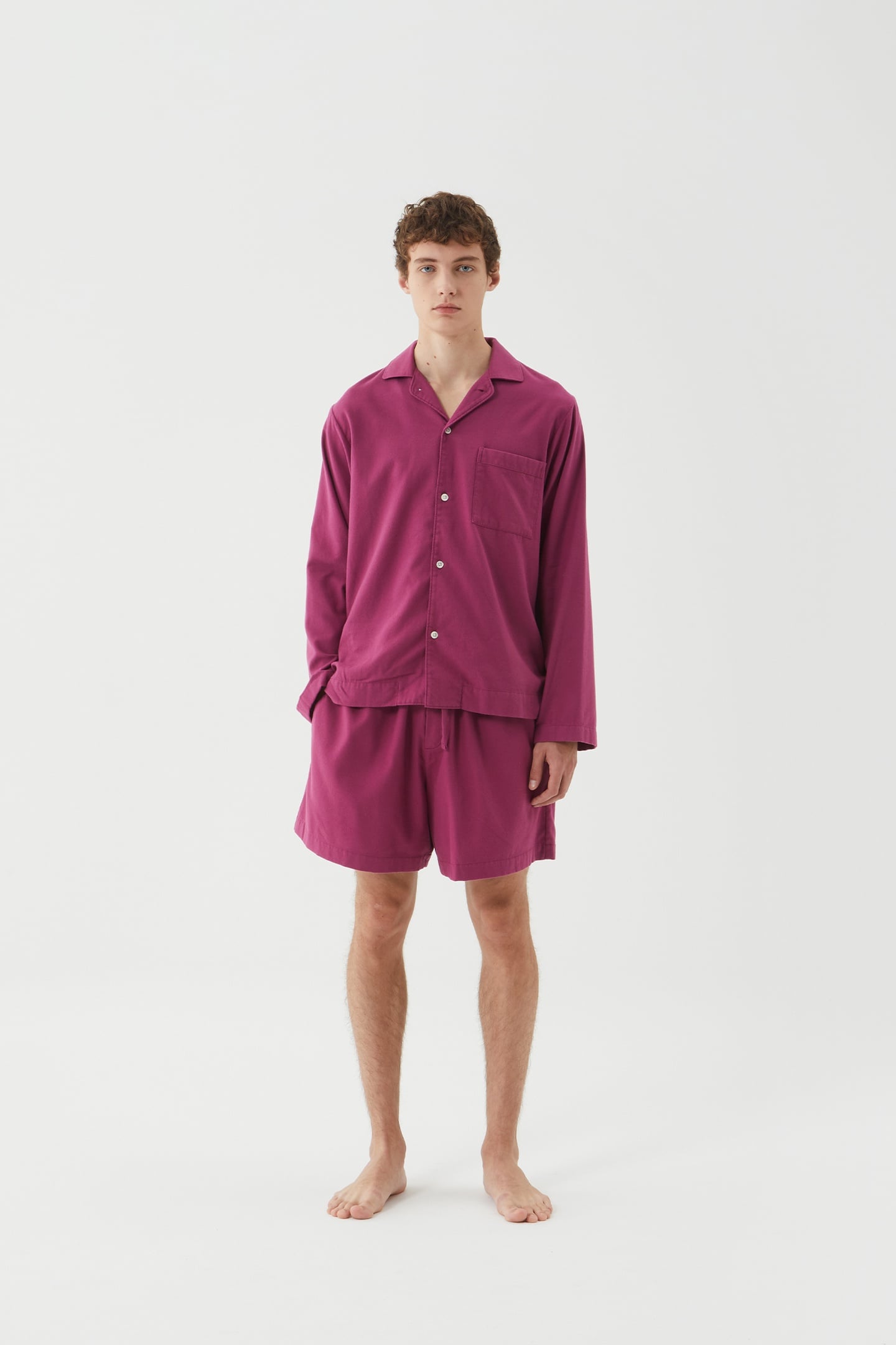UNISEX FLANNEL, PYJAMAS SHORTS GRAPE 6
