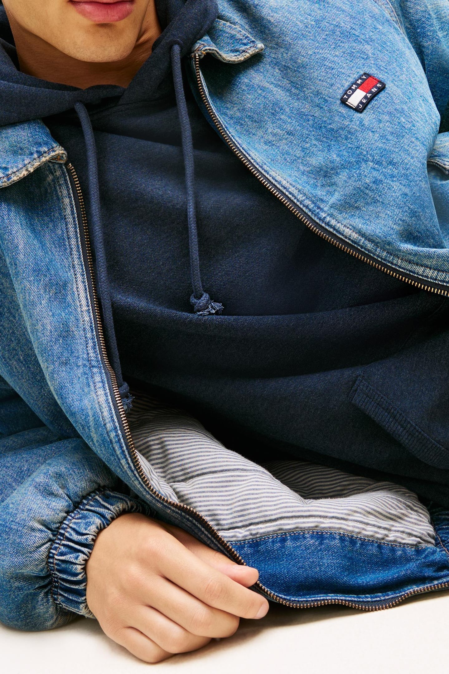 ESSENTIAL PADDED JACKET DENIM MEDIUM 5