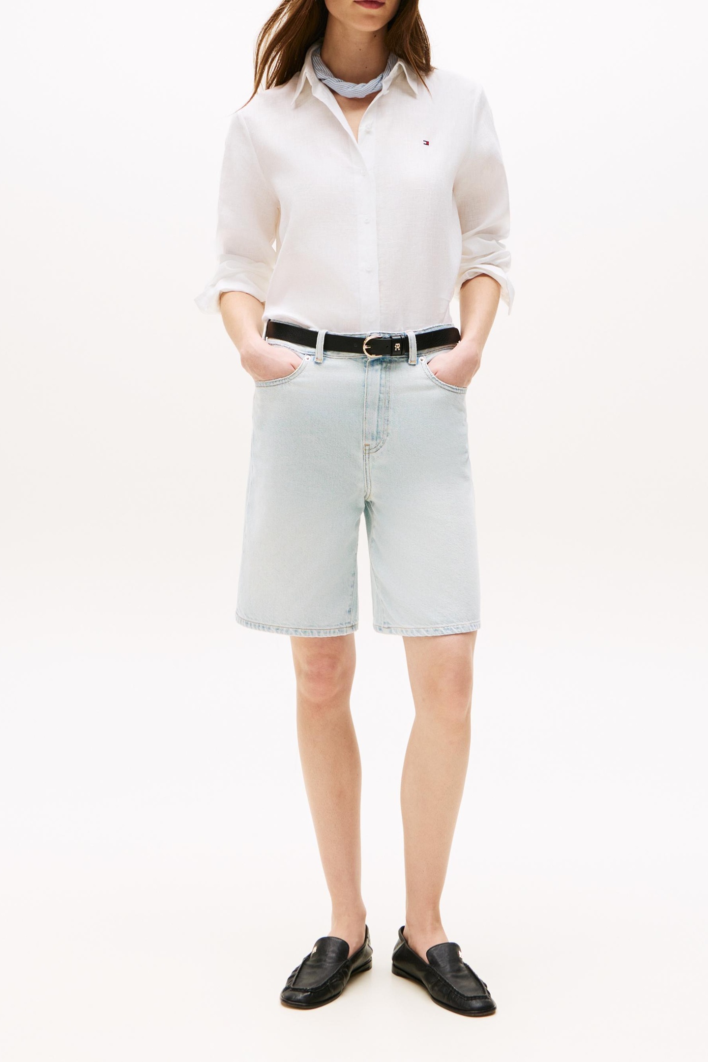 ESSENTIAL LINEN RELAXED LS SHIRT OPTIC WHITE 1