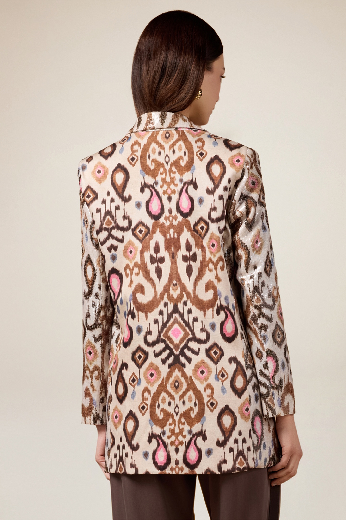 BLAZER WITH SEQUIN EMBROIDERY BEIGE 3