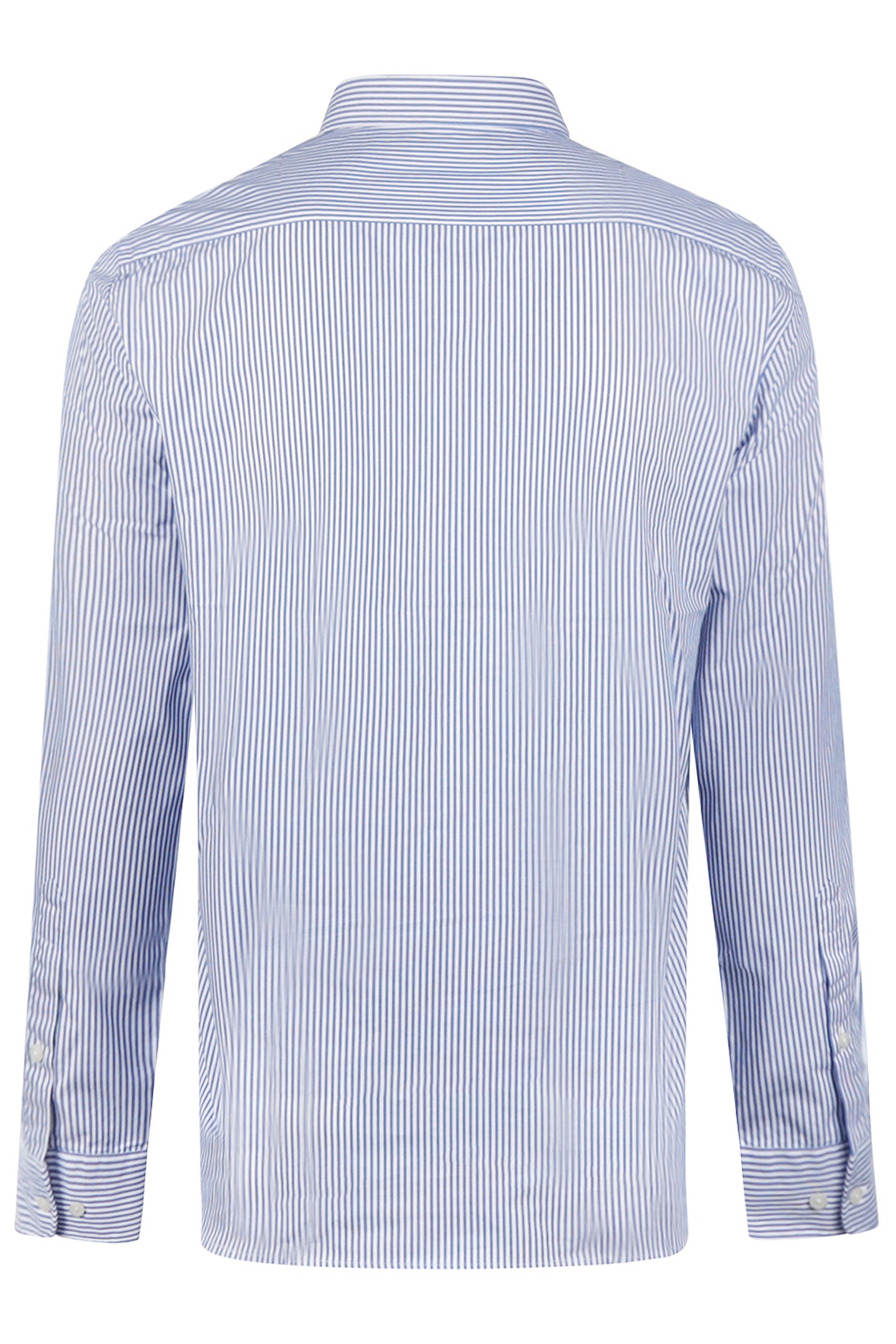POPLIN STRIPE PEACHED SHIRT KOBALT 2