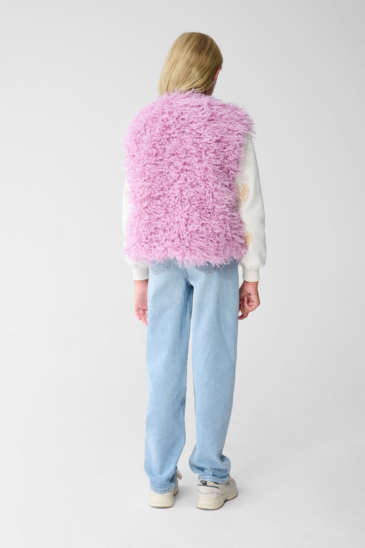 GAA-SBFLUFFY GILET PINK 3