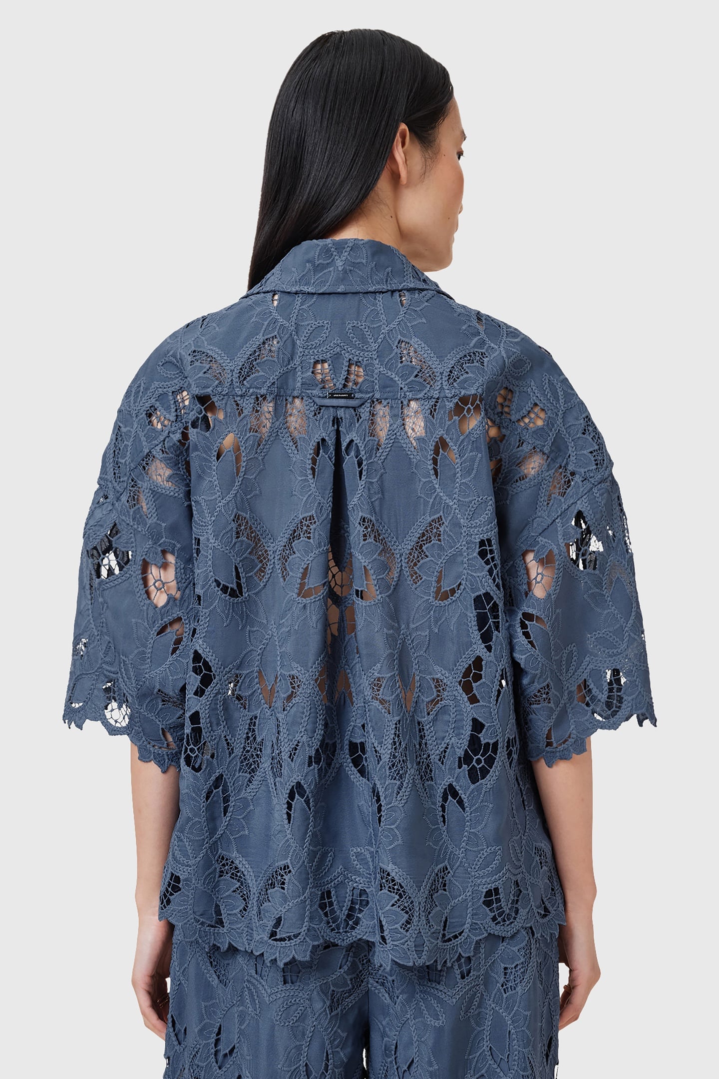 CHARLI EMB SHIRT DUSTY BLUE 4