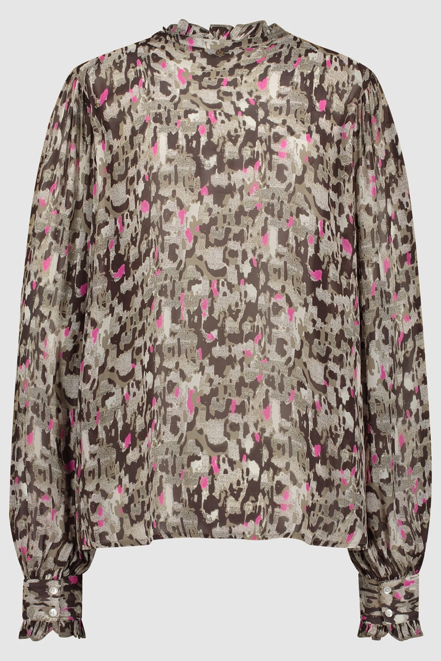 GIRLS PUCK BLOUSE NEON LEO 2