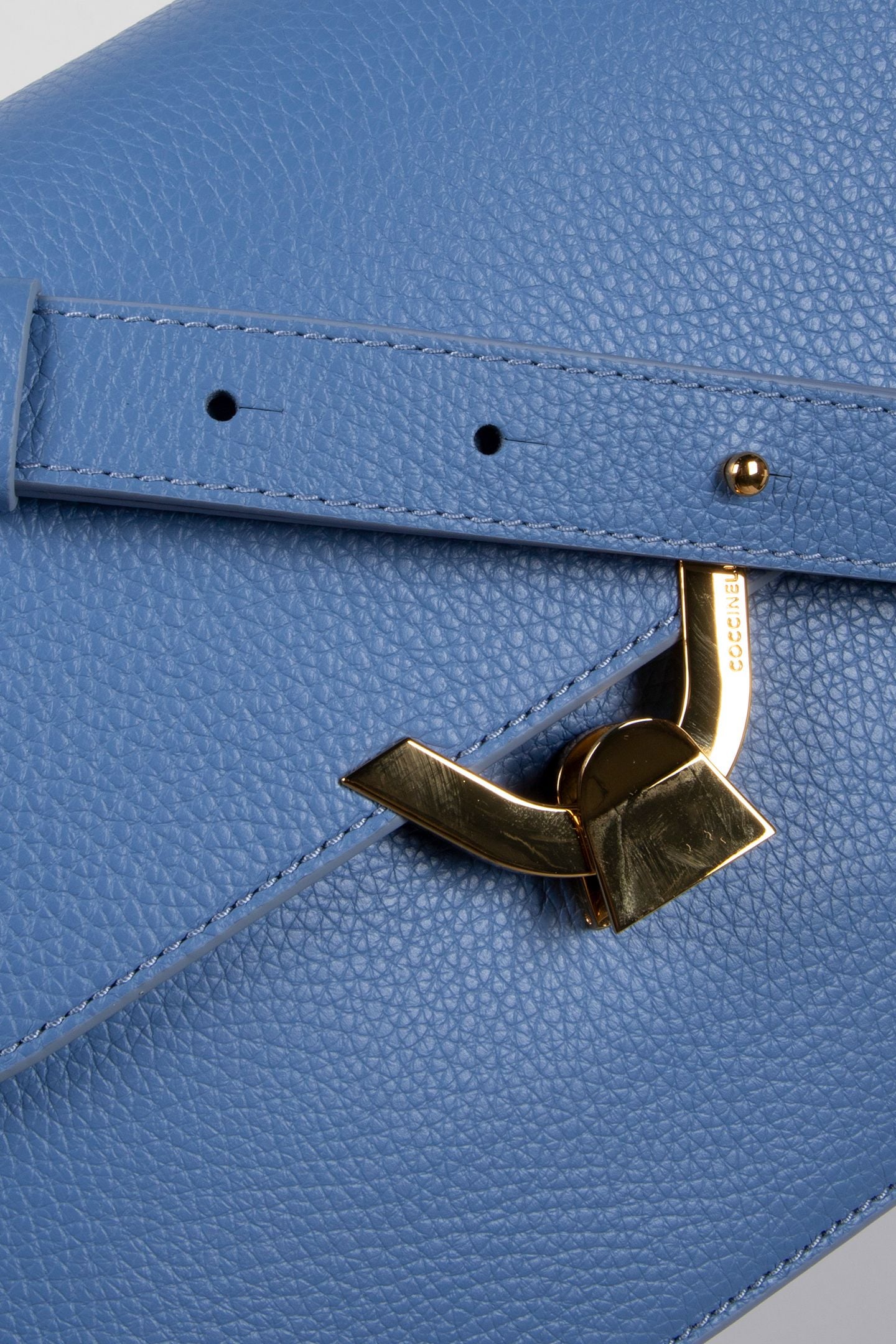 LEATHER CROSS BODY BAG IN BLUE 5