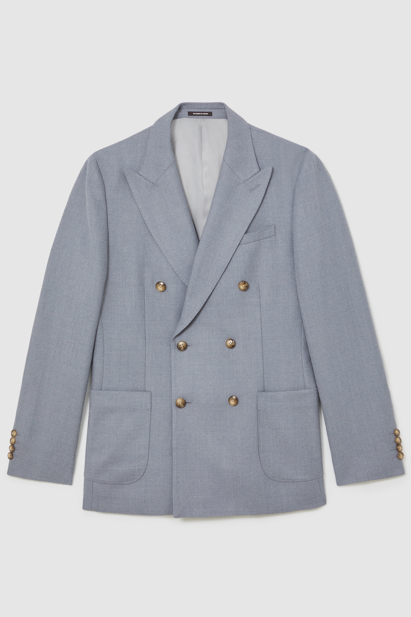 DB PEAK TEXTURED BLAZER AIRFORCE BLUE 3