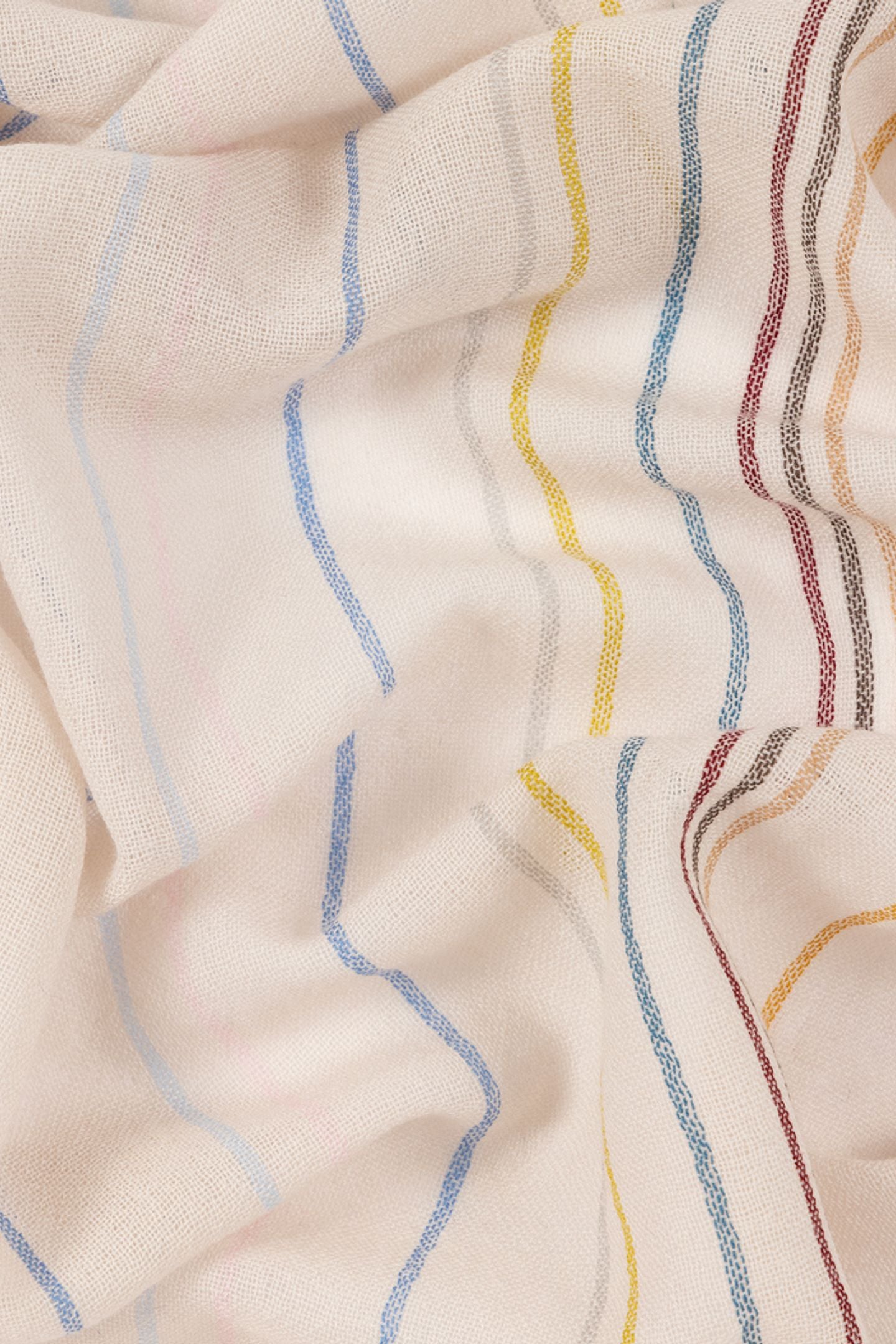 WOSCARF BRKN SIG CHCK OFF WHITE 10