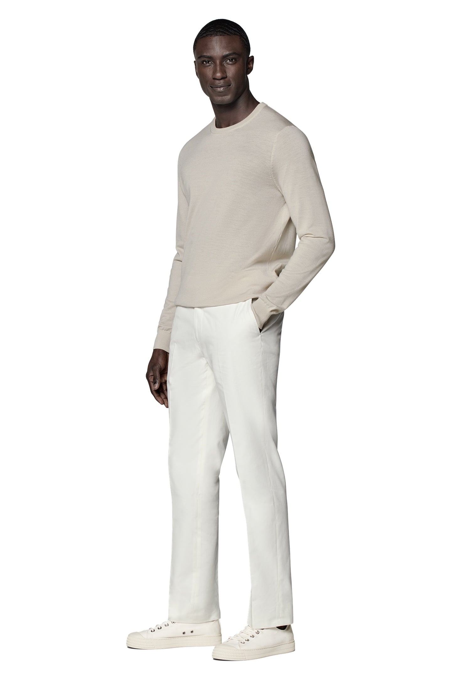 LS CREW MERINO SAND SAND 2