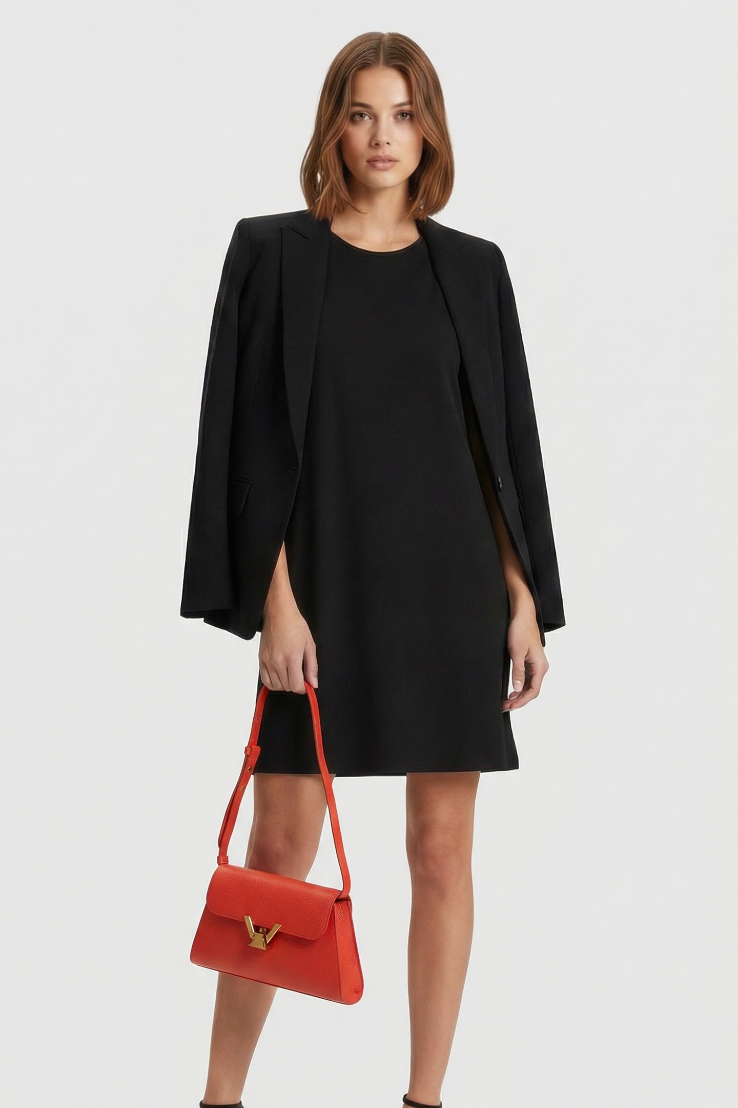 RECTANGLE SHOULDER BAG IN RED 1