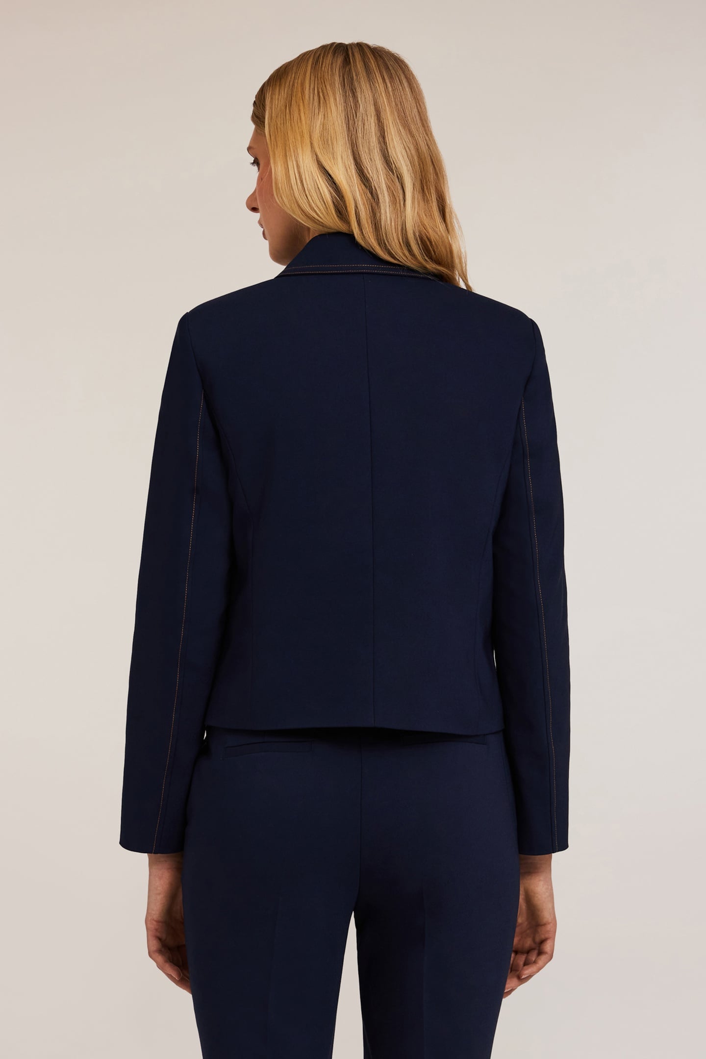 COTTON JACKET WITH OVERSIZED BUTTONS BLUE 3