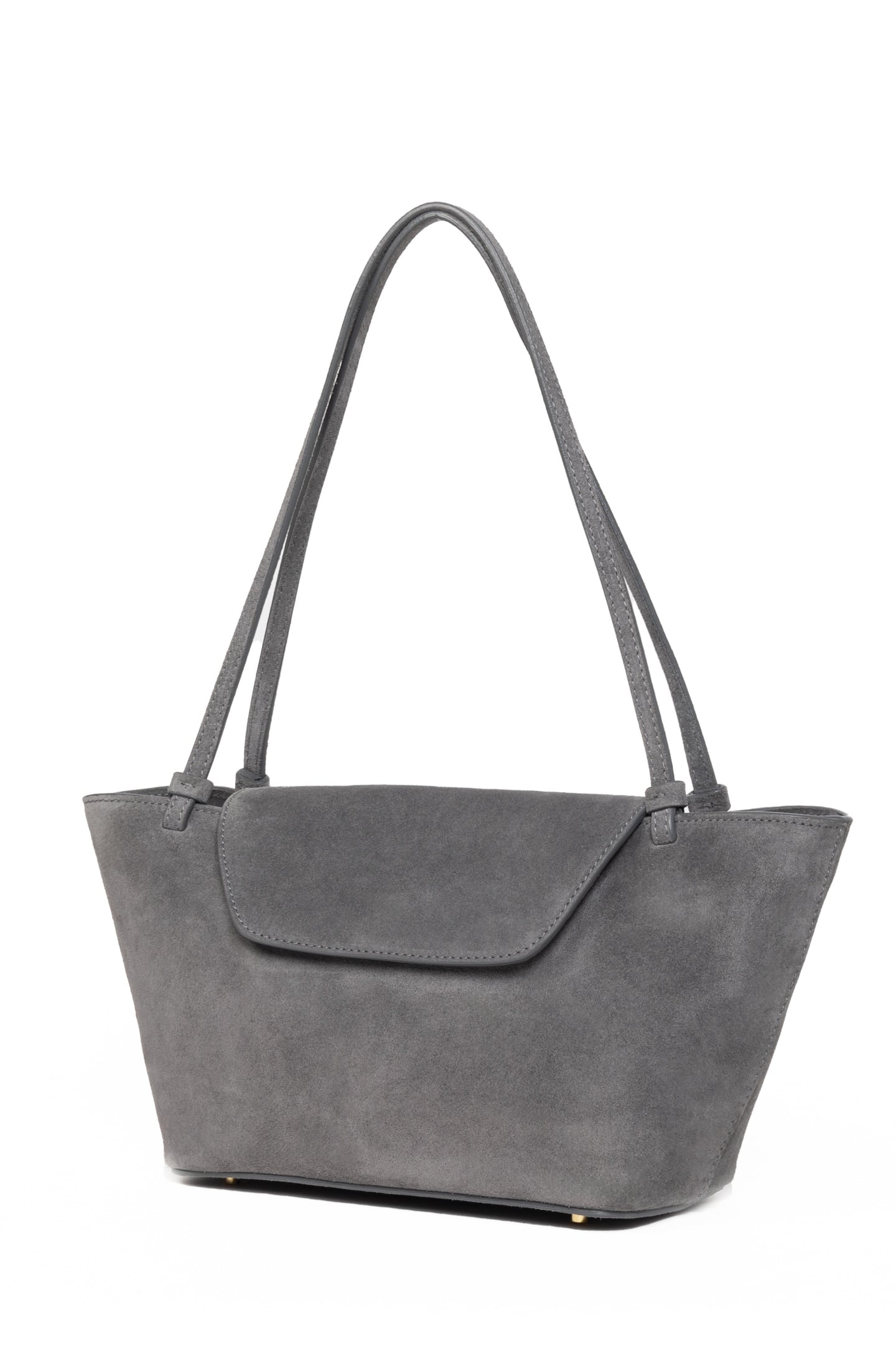 COURRIER TOTE SUEDE GREY 2