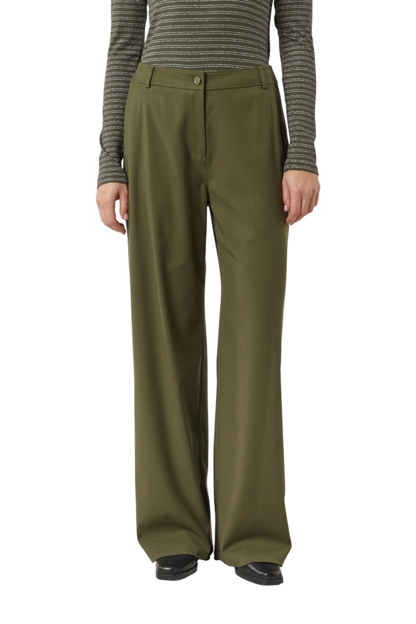 Comma Pants Dark Green Maat: W34 | Pantalons Outlet | Dames | Groen