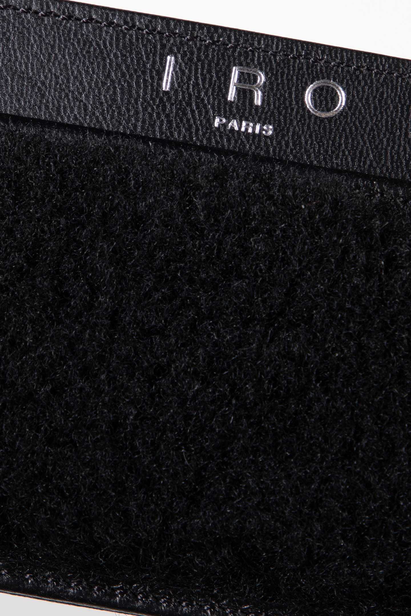 CARDI SHEARLING CARD HOLDER BLACK FUR 4