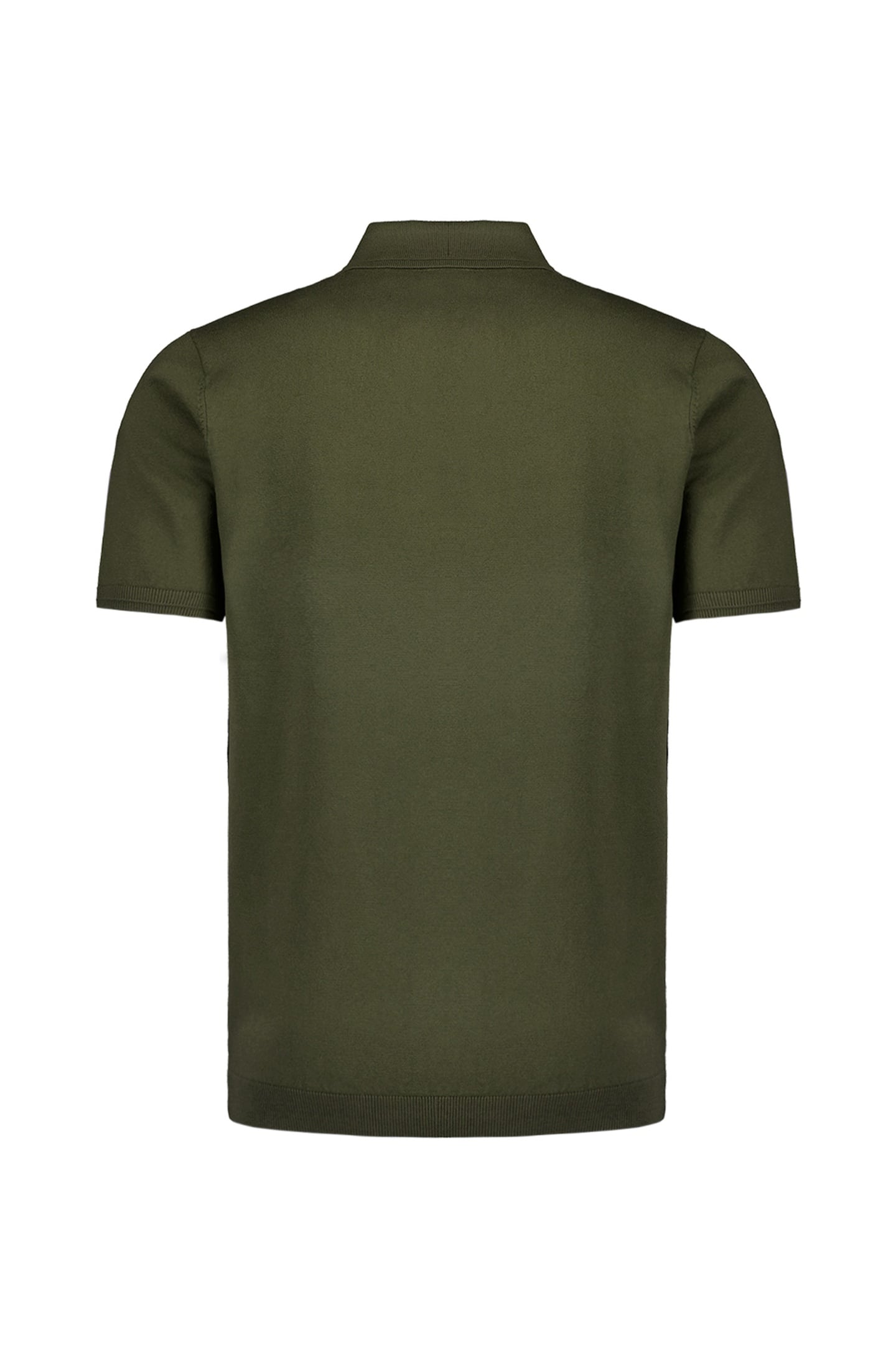 PULLOVER SHORT SLEEVE POLO BUTTON SOLID DARK MOSS 5