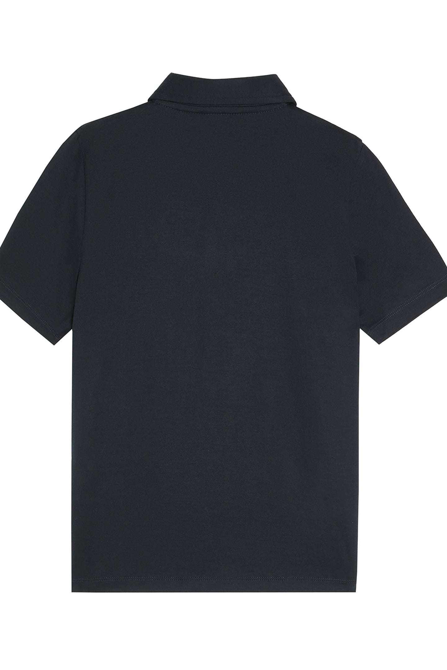 MERCERISED COTTON TONAL POLO SHIRT DARK NAVY 2