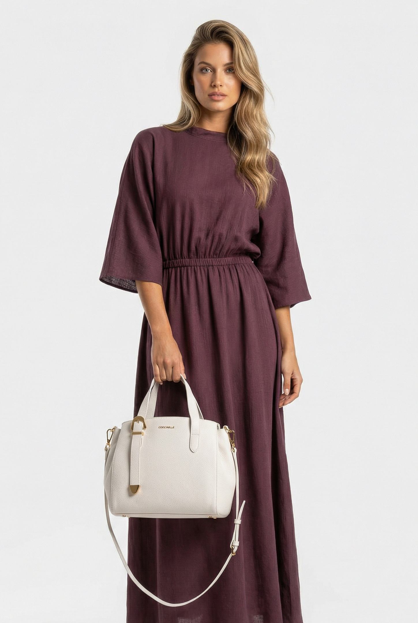 SMALL SATCHEL BAG IN WHITE 1